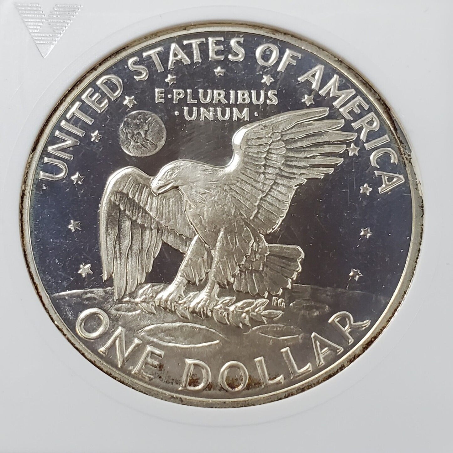 1971 S $1 Ike Eisenhower Dollar ANACS PF67 Cameo Variety DDO 033