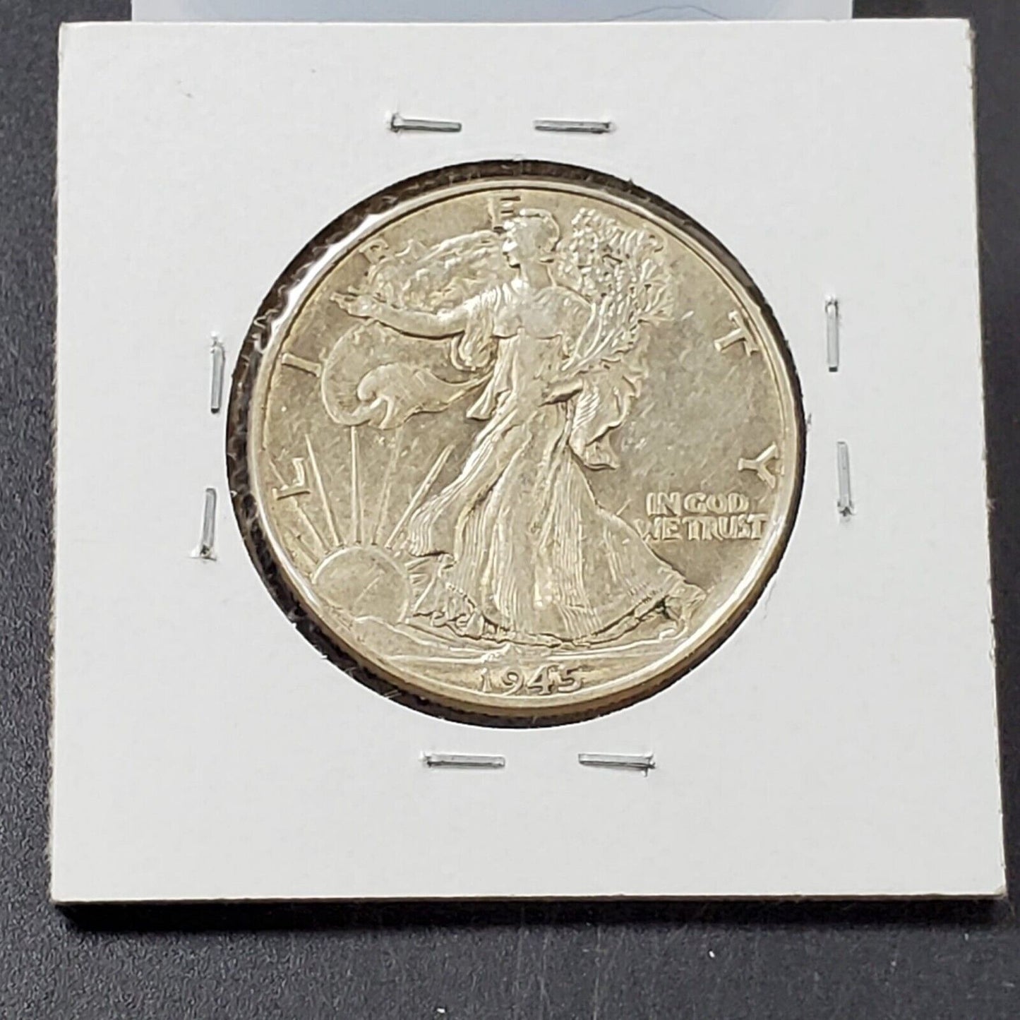 1945 P Walking Liberty Half Dollar Coin FS-901 MISSING INITIALS ERROR Variety 2