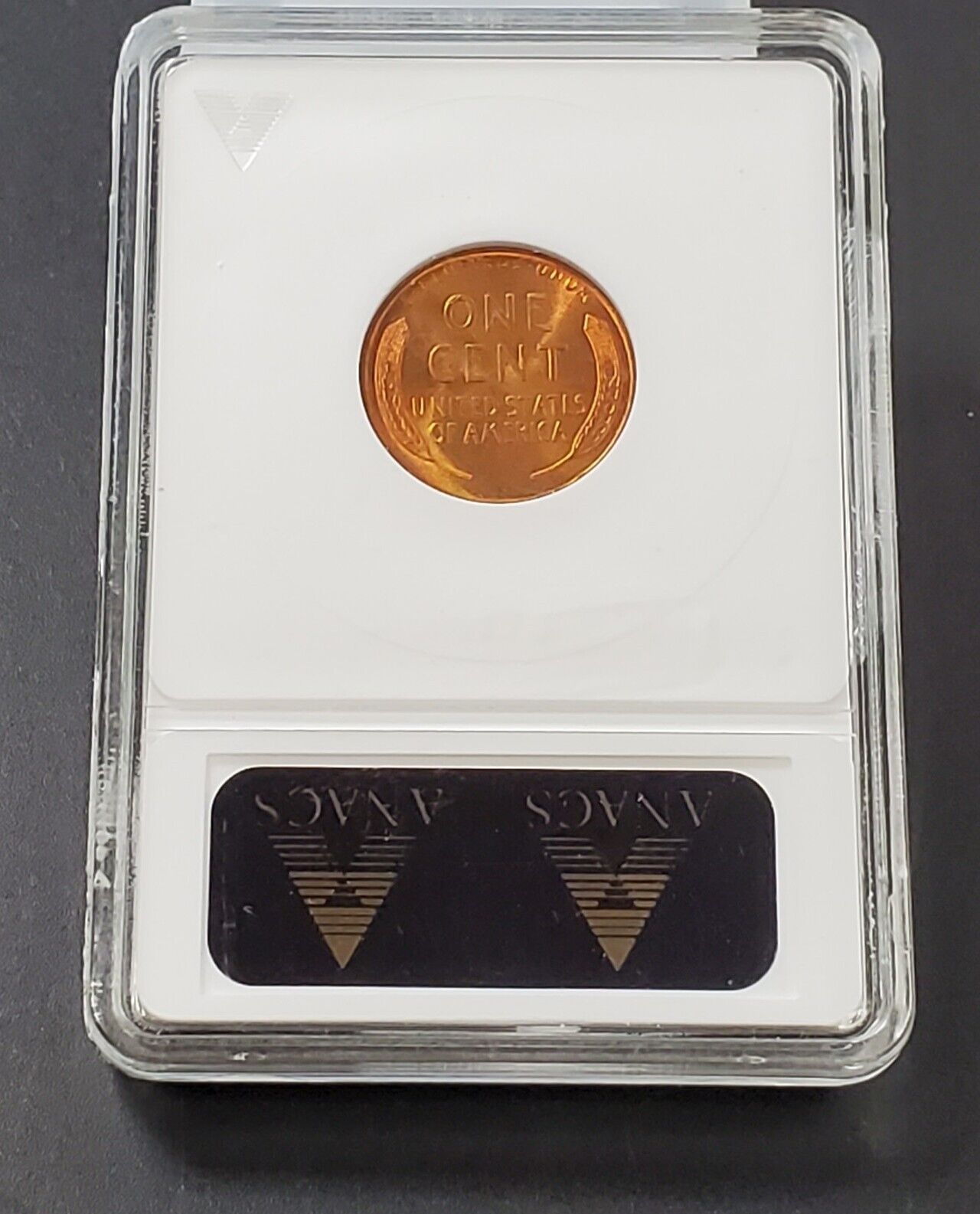 1945 S/S Lincoln Wheat Cent Penny Coin ANACS MS66 RED S/S Variety RPM