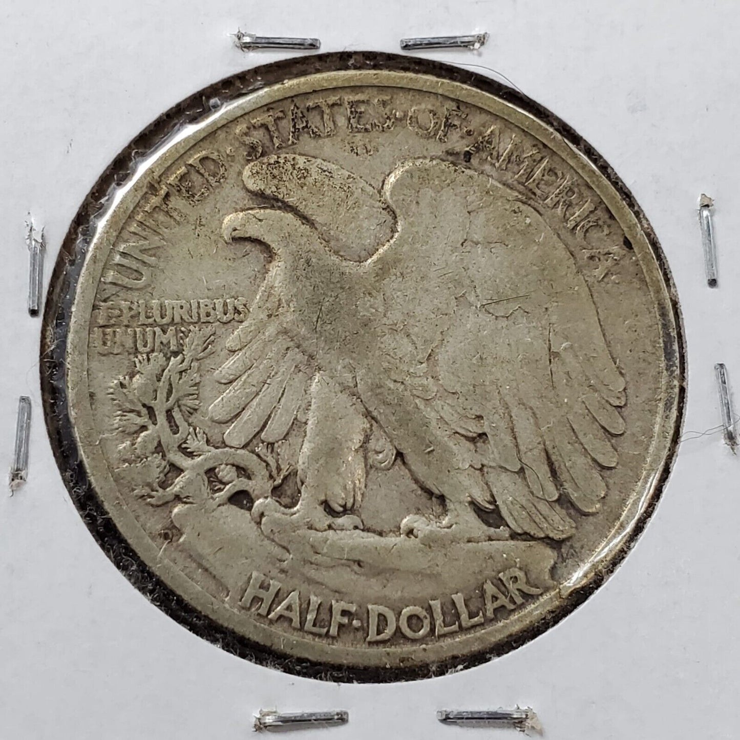 1945 D Walking Liberty Silver Half Dollar Coin Neat Original Toning Toner Circ