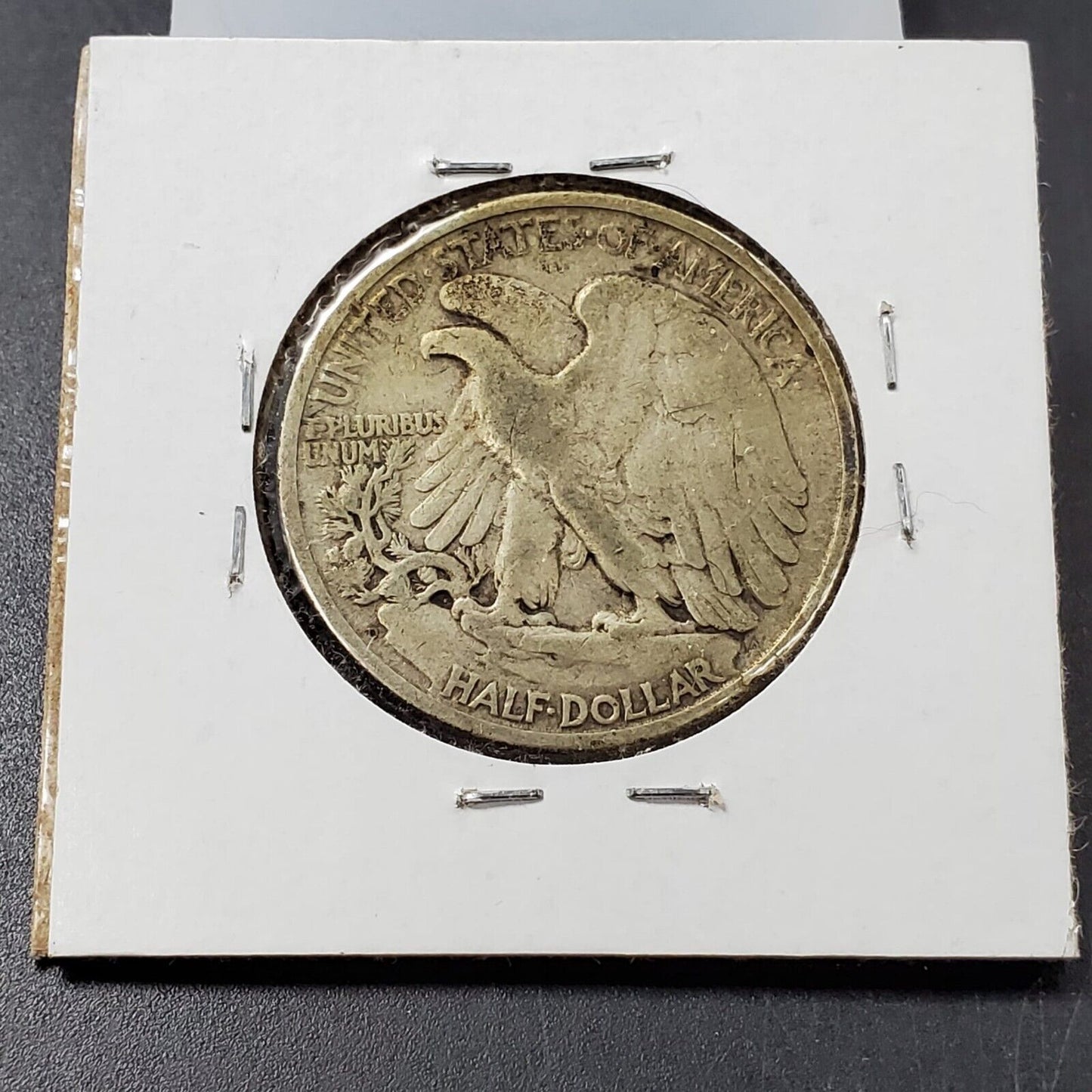 1945 D Walking Liberty Silver Half Dollar Coin Neat Original Toning Toner Circ