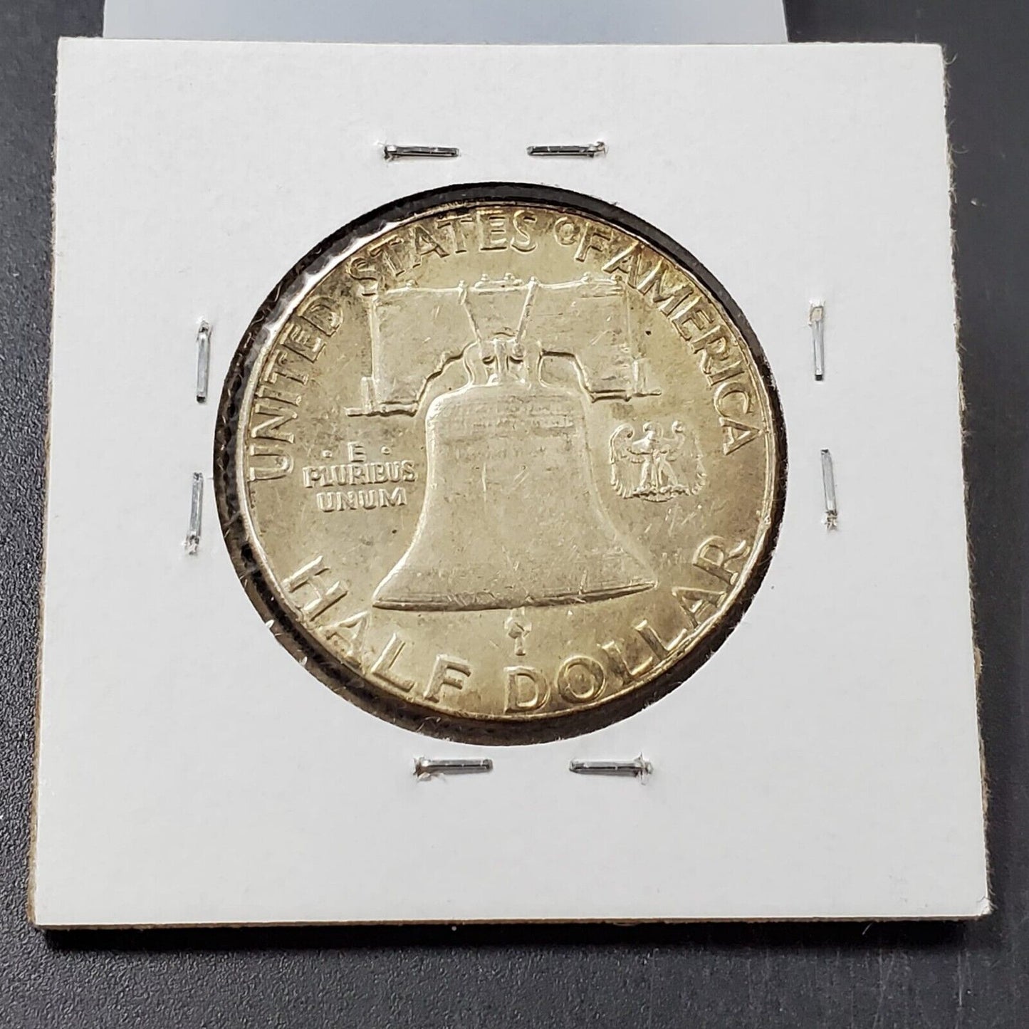 1962 P Franklin Silver Half Dollar Coin Choice AU Neat Toning Toner