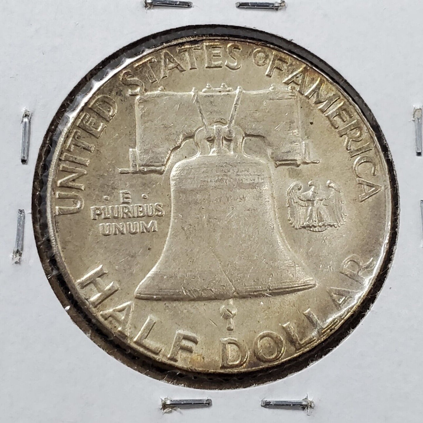 1962 P Franklin Silver Half Dollar Coin Choice AU Neat Toning Toner