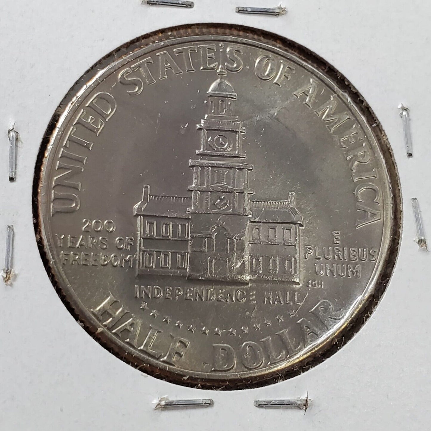 1976 D Kennedy Clad Half Dollar Coin Circulated Choice AU Neat Toning Toner