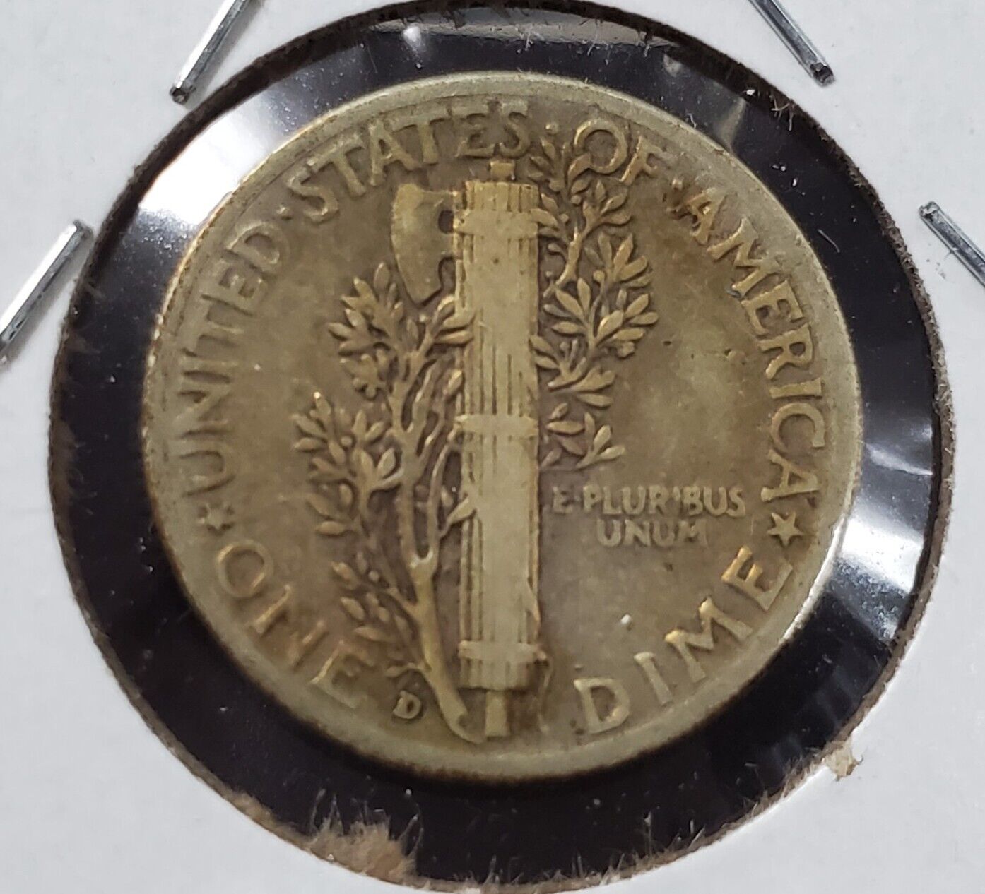 1944 D Mercury Dime Silver Coin Neat Toning Toner