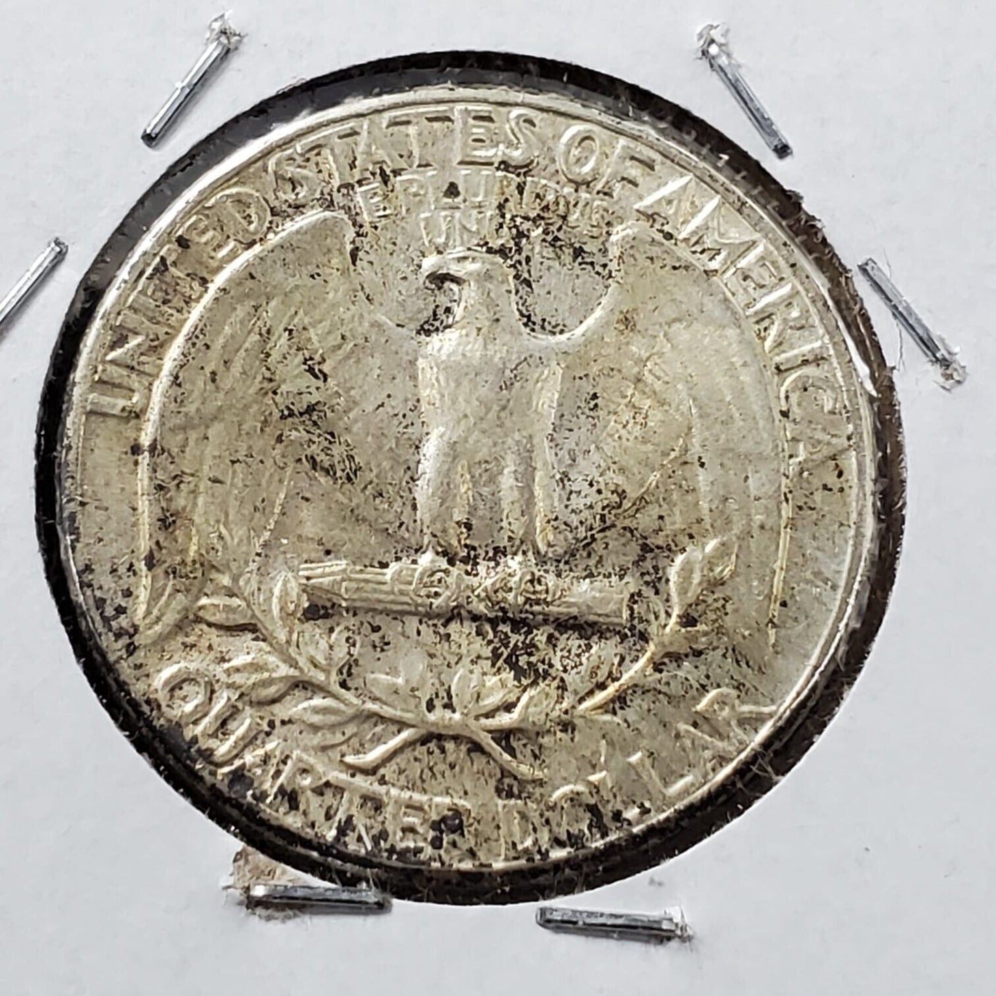 1960 P 25C Washington Quarter Silver Coin Neat Toning Choice AU