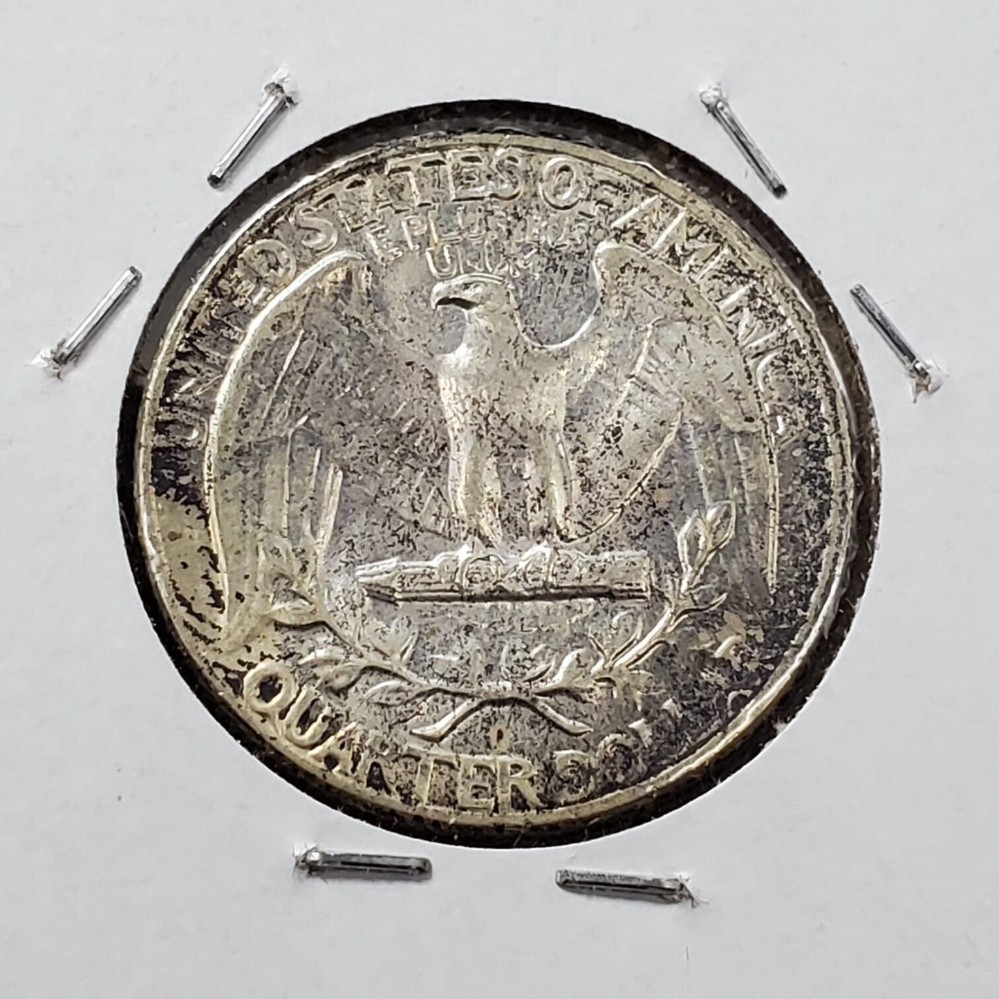 1964 P 25C Washington Quarter Silver Coin Neat Toning CH XF / AU