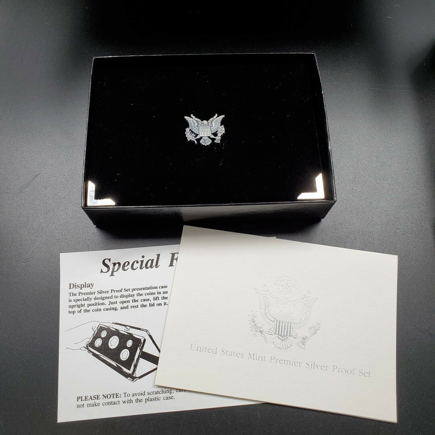 1998 S US Mint Premier Silver Proof Set OGP Box COA - RobinsonsCoinTown