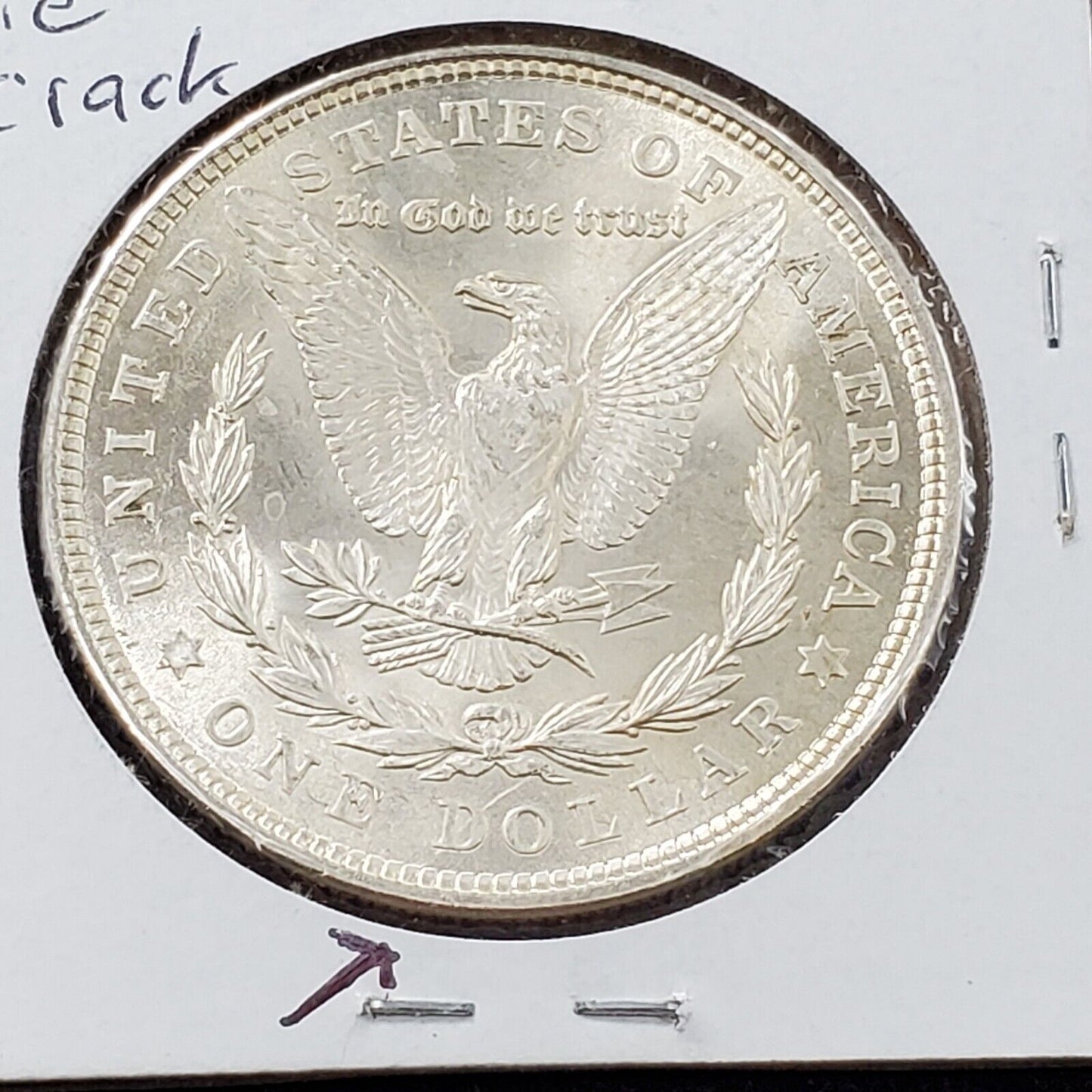 1921 P Morgan Silver Eagle Dollar Coin VAM-3BY Die Break Variety Coin CH BU UNC