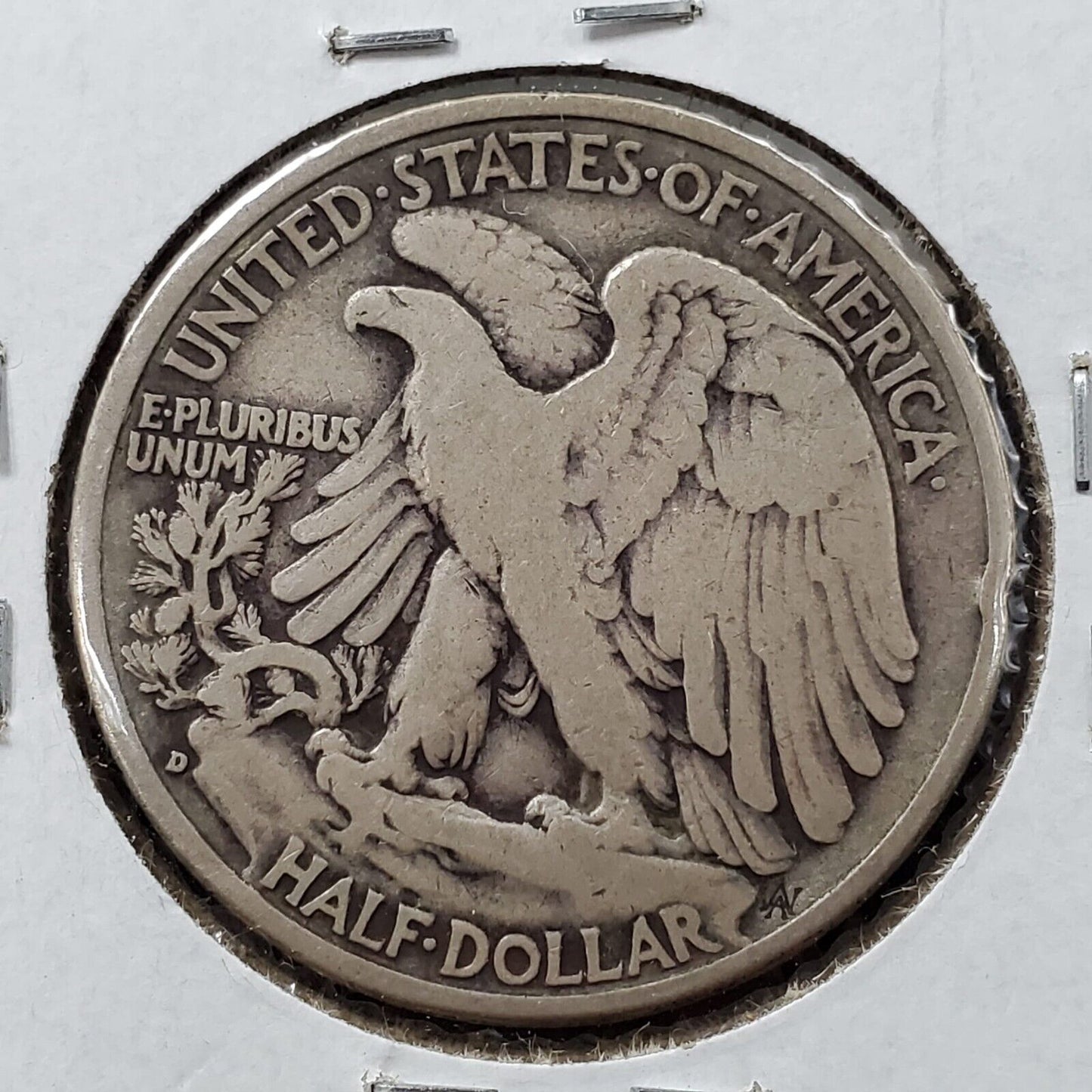 1938 D Walking Liberty Silver Half Dollar Coin VF Very Fine Circ Key Date