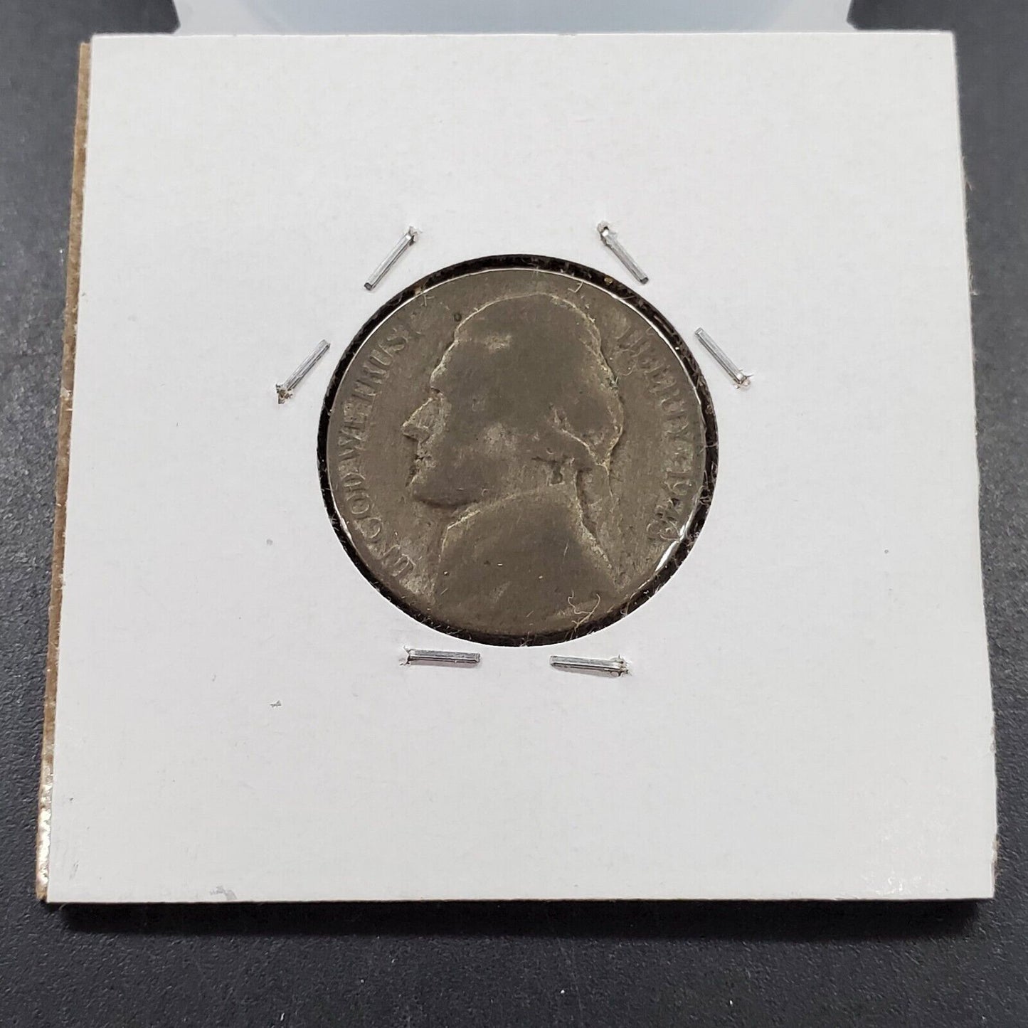1943 P P/P Jefferson Silver War Nickel Variety Coin RPM WW2 Coin with Variety