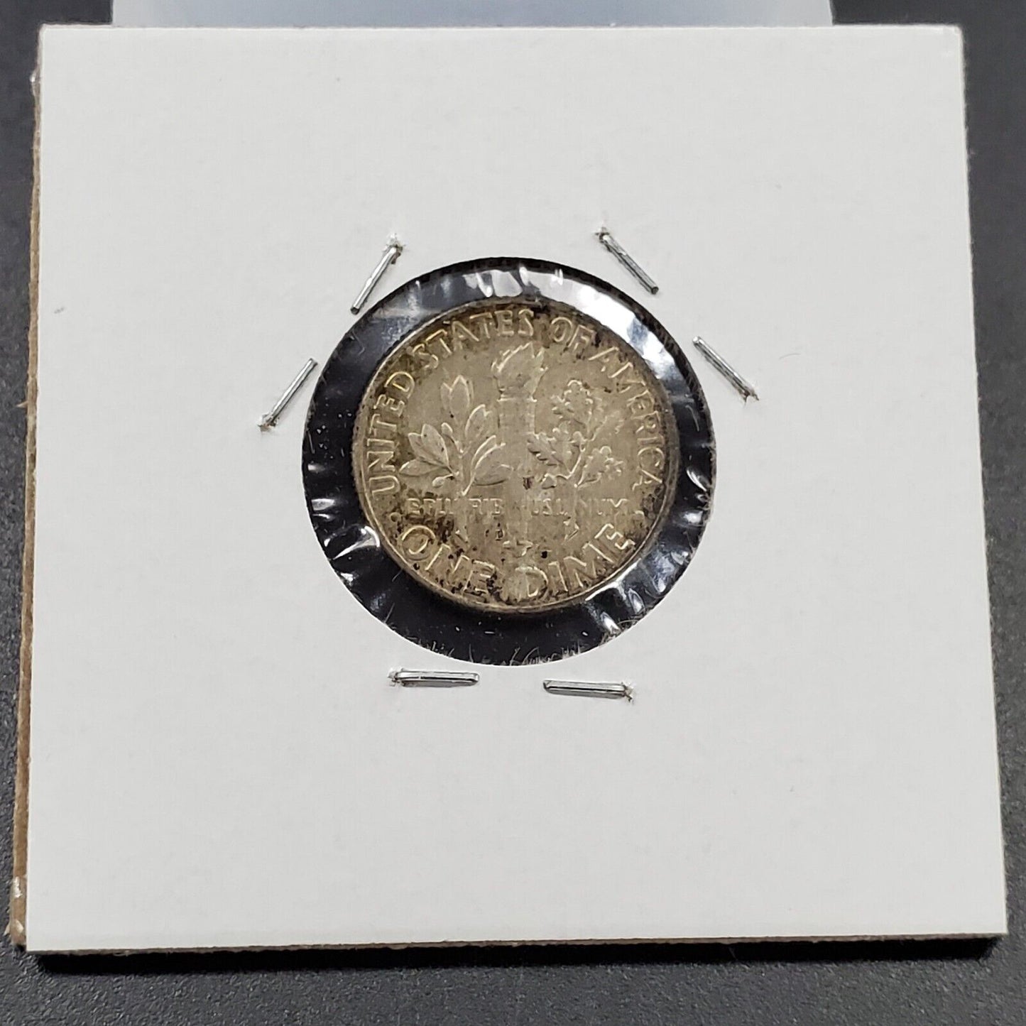 1964 D Roosevelt Silver Dime Coin Neat Toning Toner Original Color