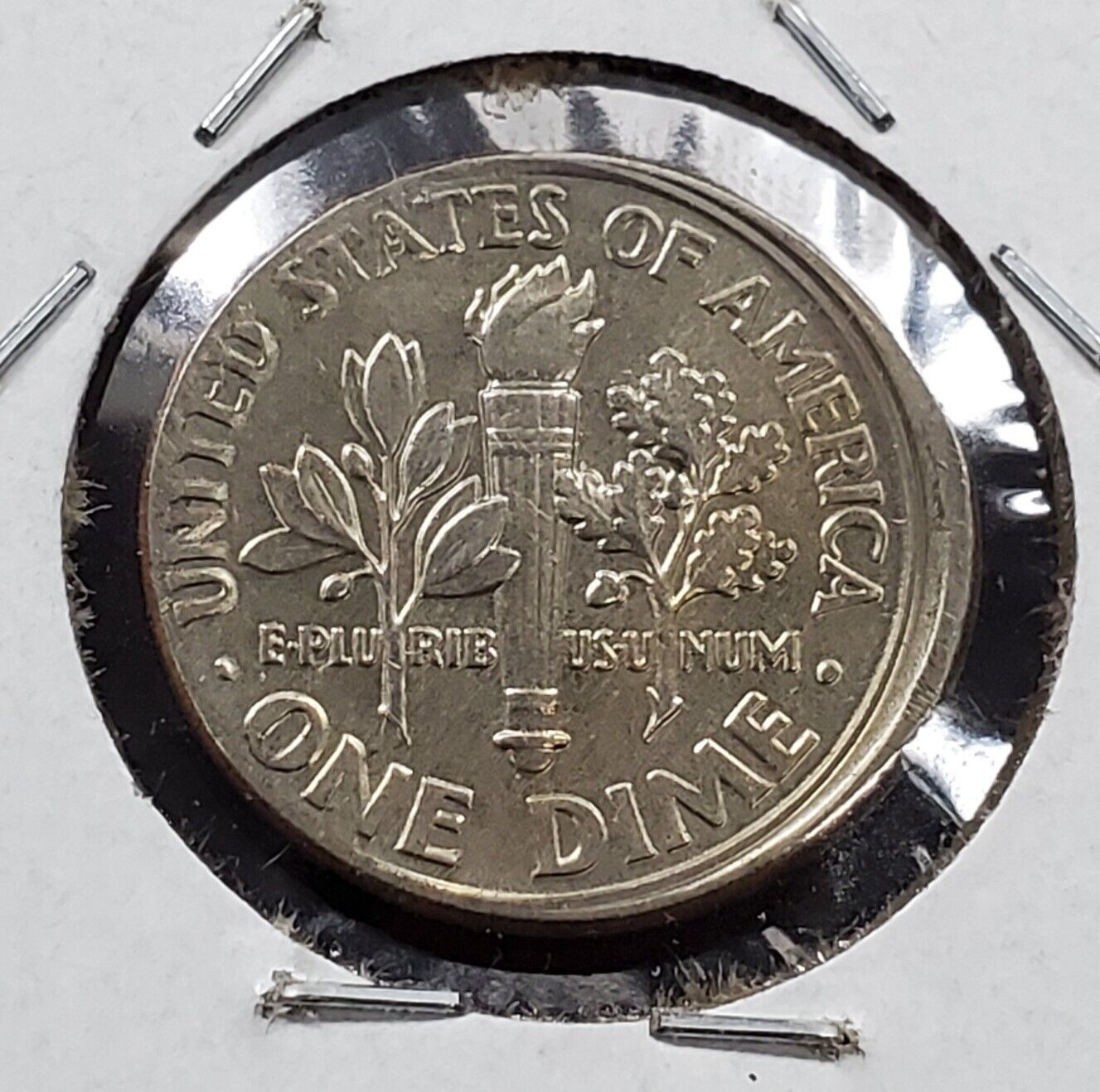 2003 P Roosevelt Dime Coin Off Center Broadstrike with Brockadge CH AU