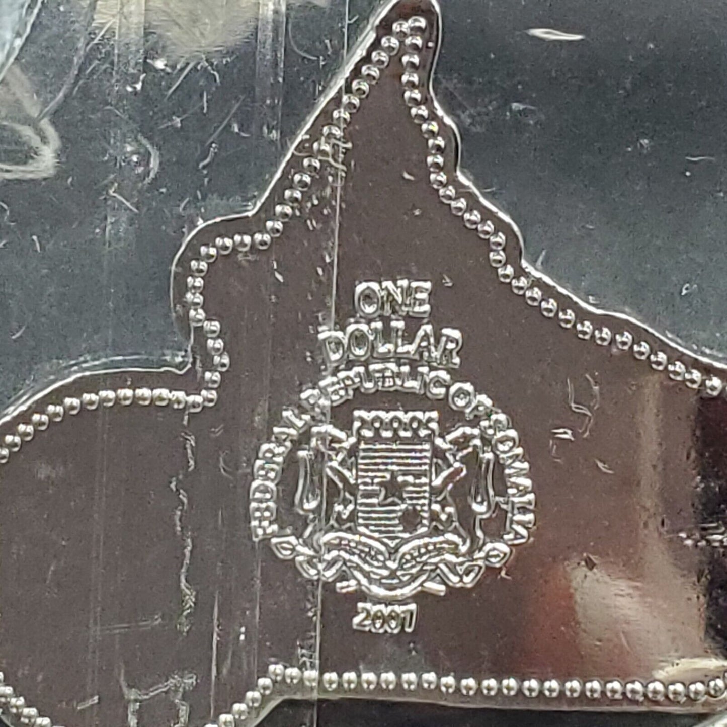 2007 SOMALIA REPUBLIC Harley Davidson $1 Red Rover Motorcycle Coin