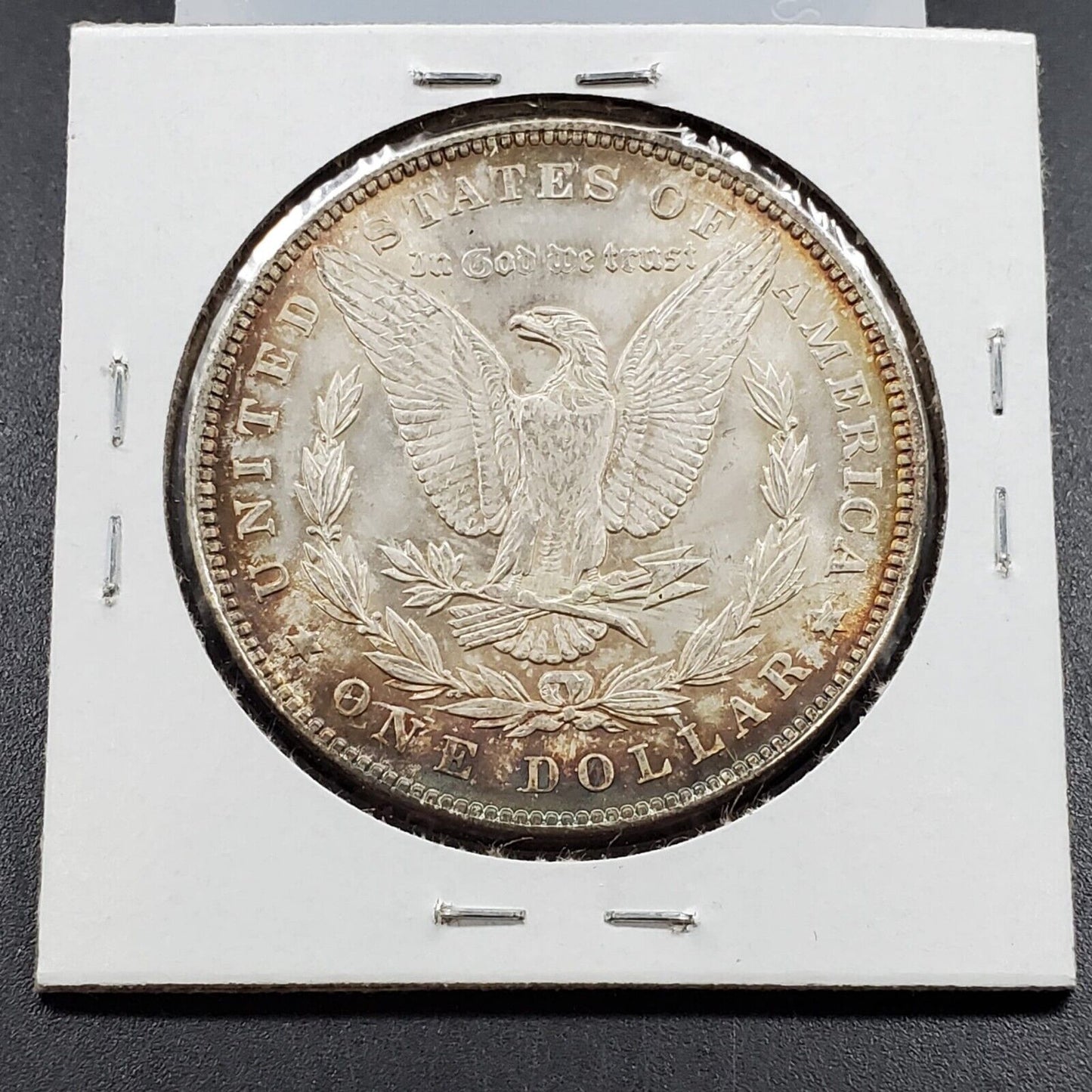 1889 P $1 Morgan Eagle Silver Dollar Coin Choice AU Neat Toning Original TONER