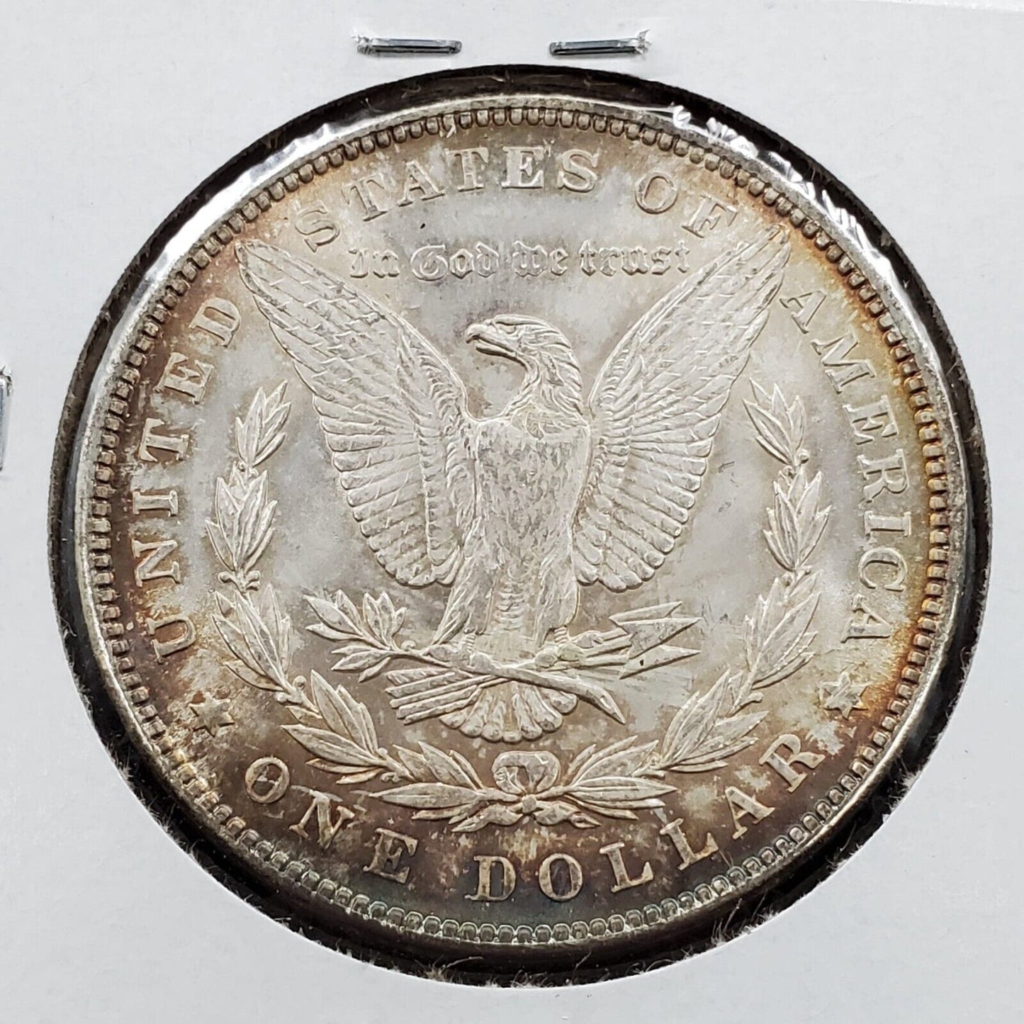 1889 P $1 Morgan Eagle Silver Dollar Coin Choice AU Neat Toning Original TONER