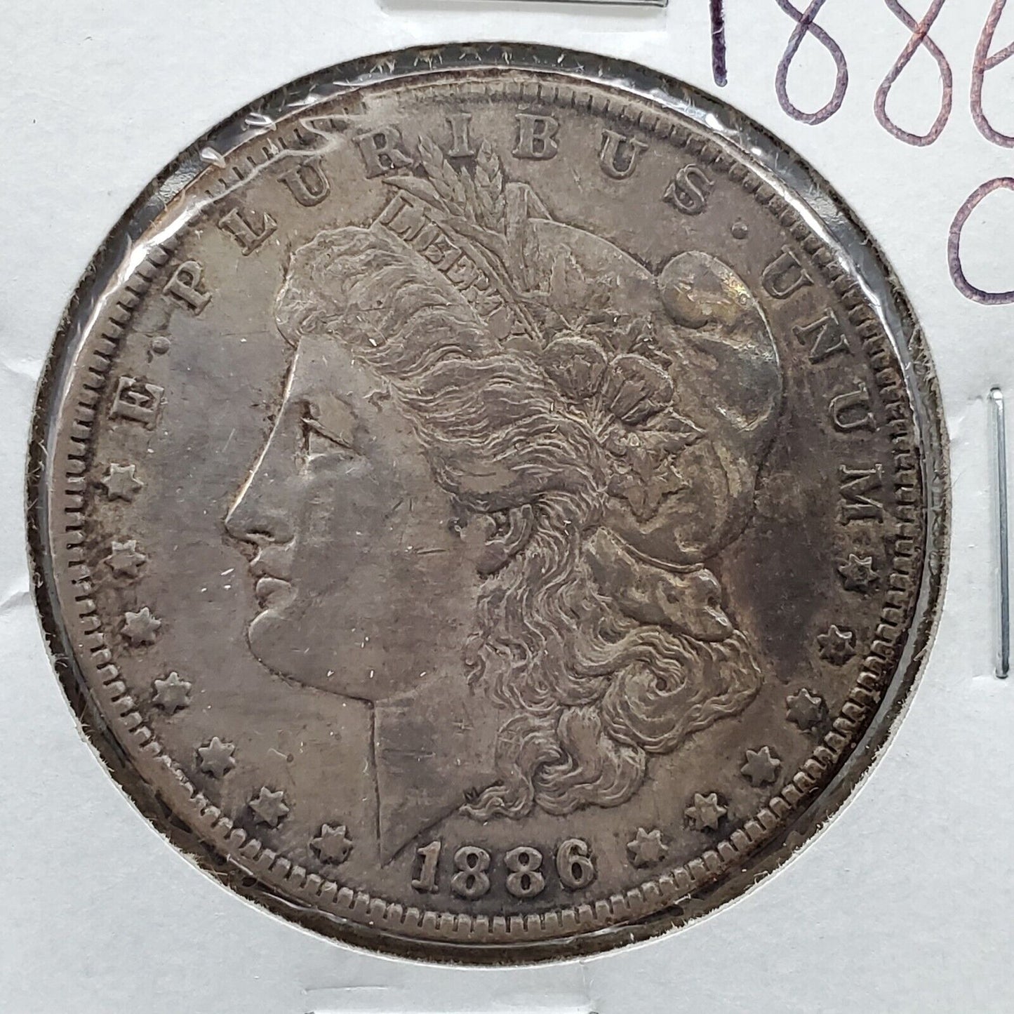 1886 O Morgan Silver Eagle Dollar Coin XF EF Extra Fine Circulated