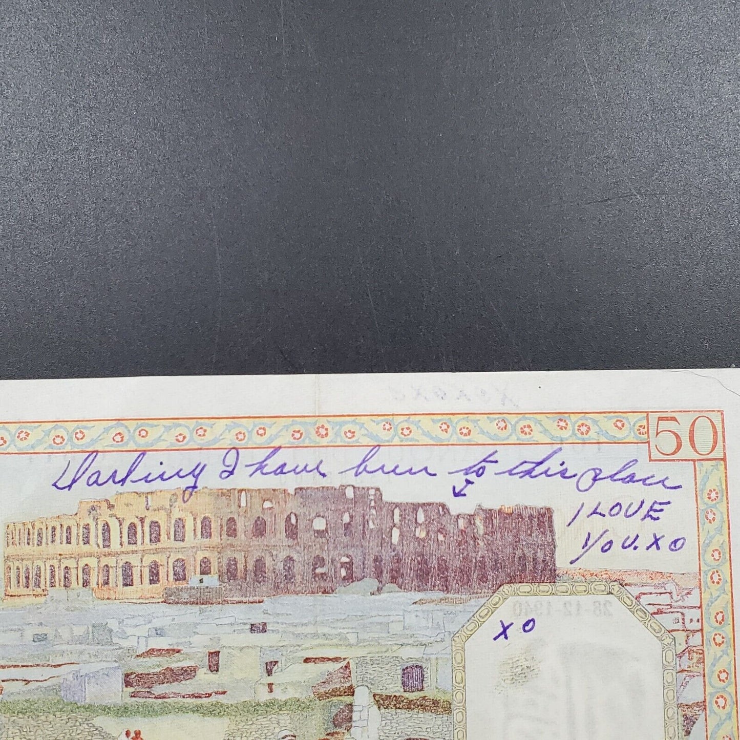 French Algeria Banque L'Algerie 50 Francs 24-12- 1940 AU About UNC