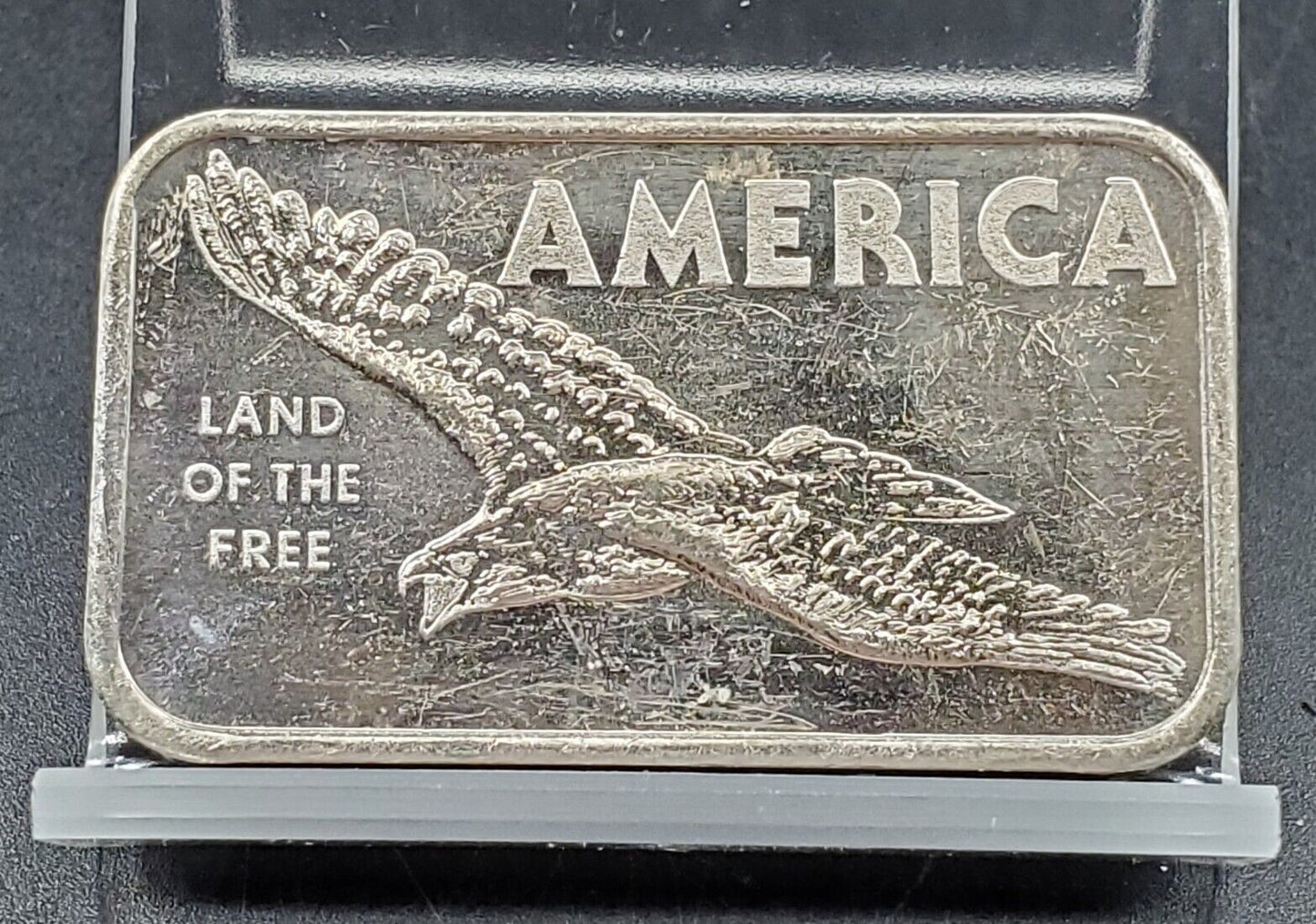 AMERICA LAND OF THE FREE SILVER 1 OZ BAR 999 AMERICAN ARGENT MINT CH UNC