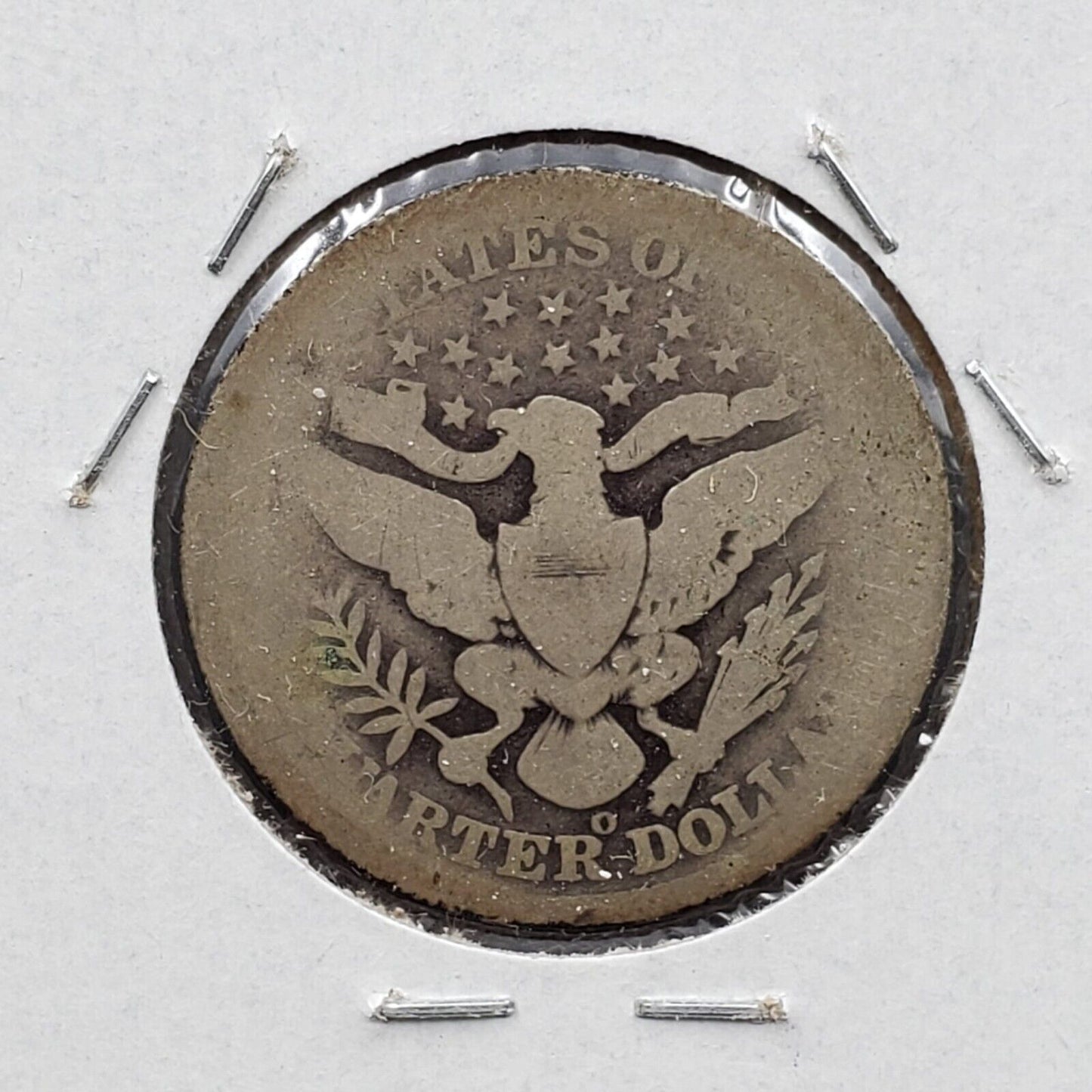 1898 O Barber Silver Quarter Coin AG About Good