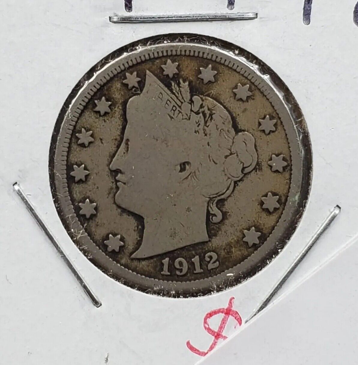 1912 D Liberty Head V Nickel Denver VG Very Good / Fine Circ 2