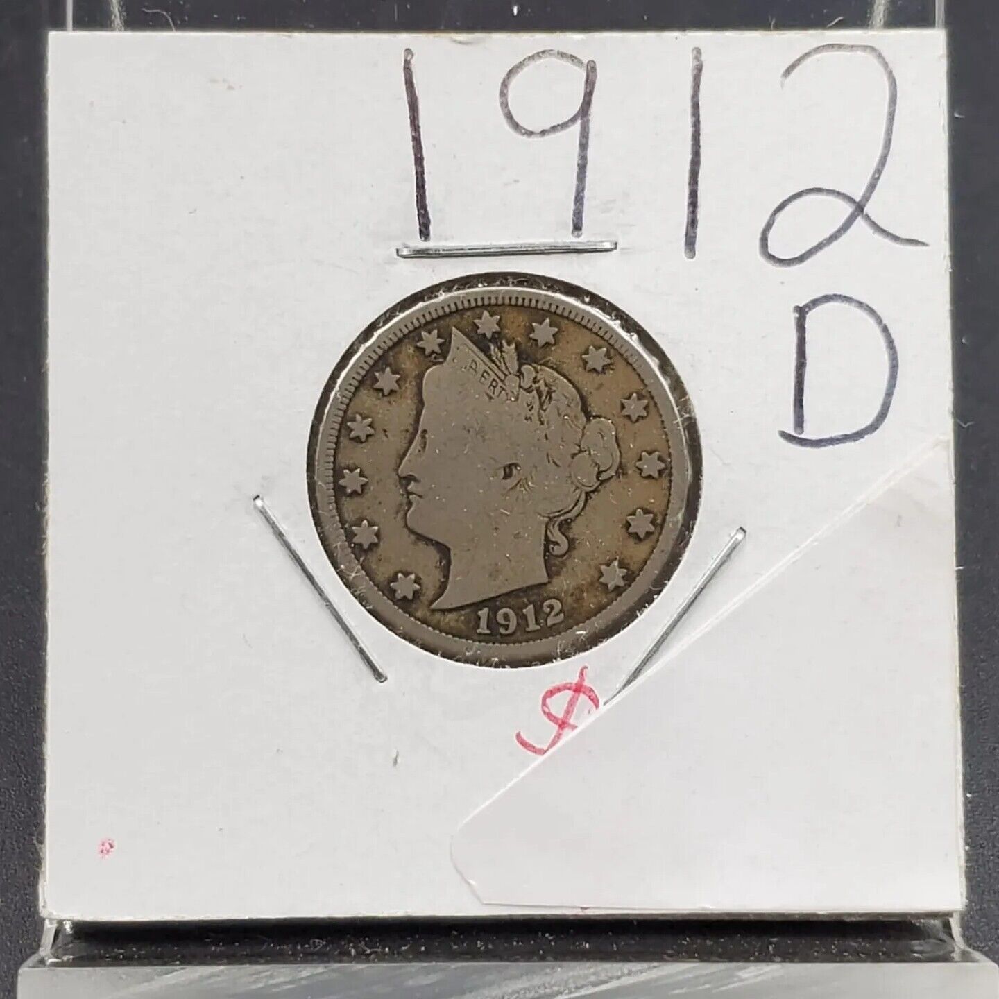 1912 D Liberty Head V Nickel Denver VG Very Good / Fine Circ 2