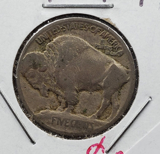 1913 P 5c Buffalo Indian Head Nickel Coin TYPE 1 Choice AG About Good / Good