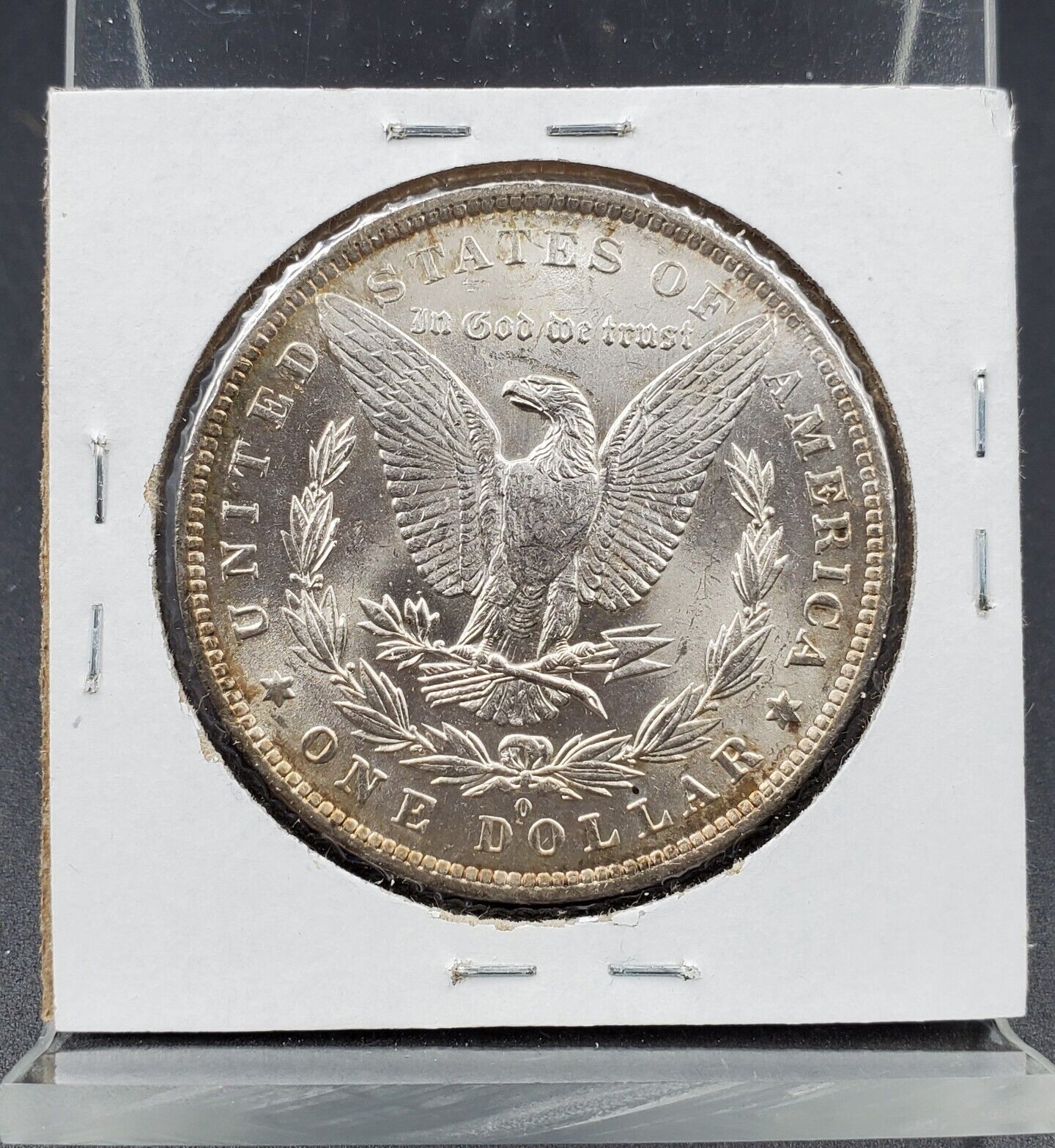 1883 O Morgan Silver Dollar Coin New Orleans AU About UNC Neat Toning Toner