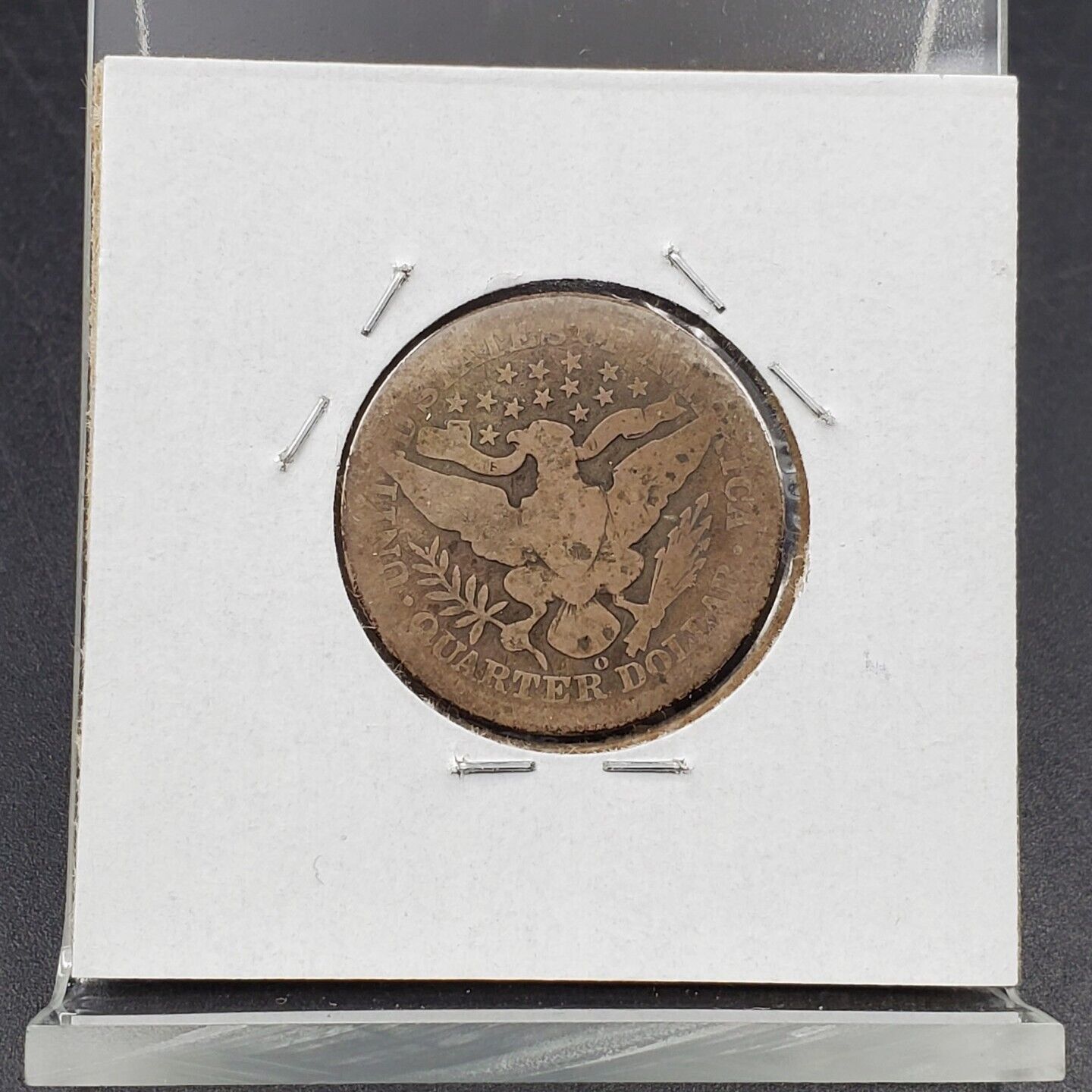 1903 O Barber Silver Quarter Coin Coin AG About Good Circ New Orleans Mint