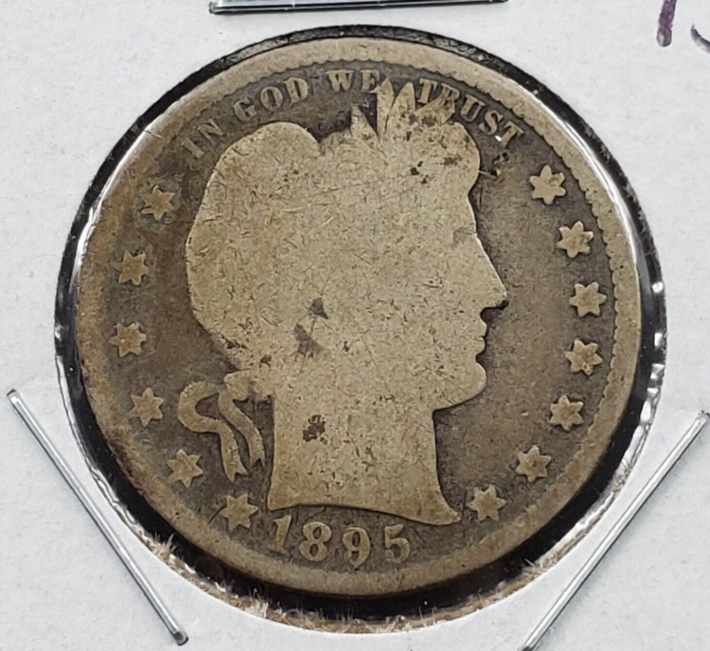 1895 P Barber Silver Quarter Coin Choice AG About Good