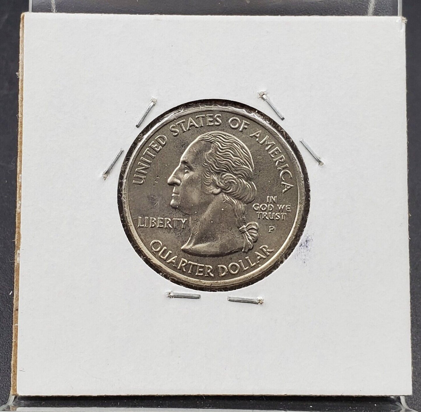 2007 P IDAHO 25c Quarter Coin Struck Thru Grease Error Reverse