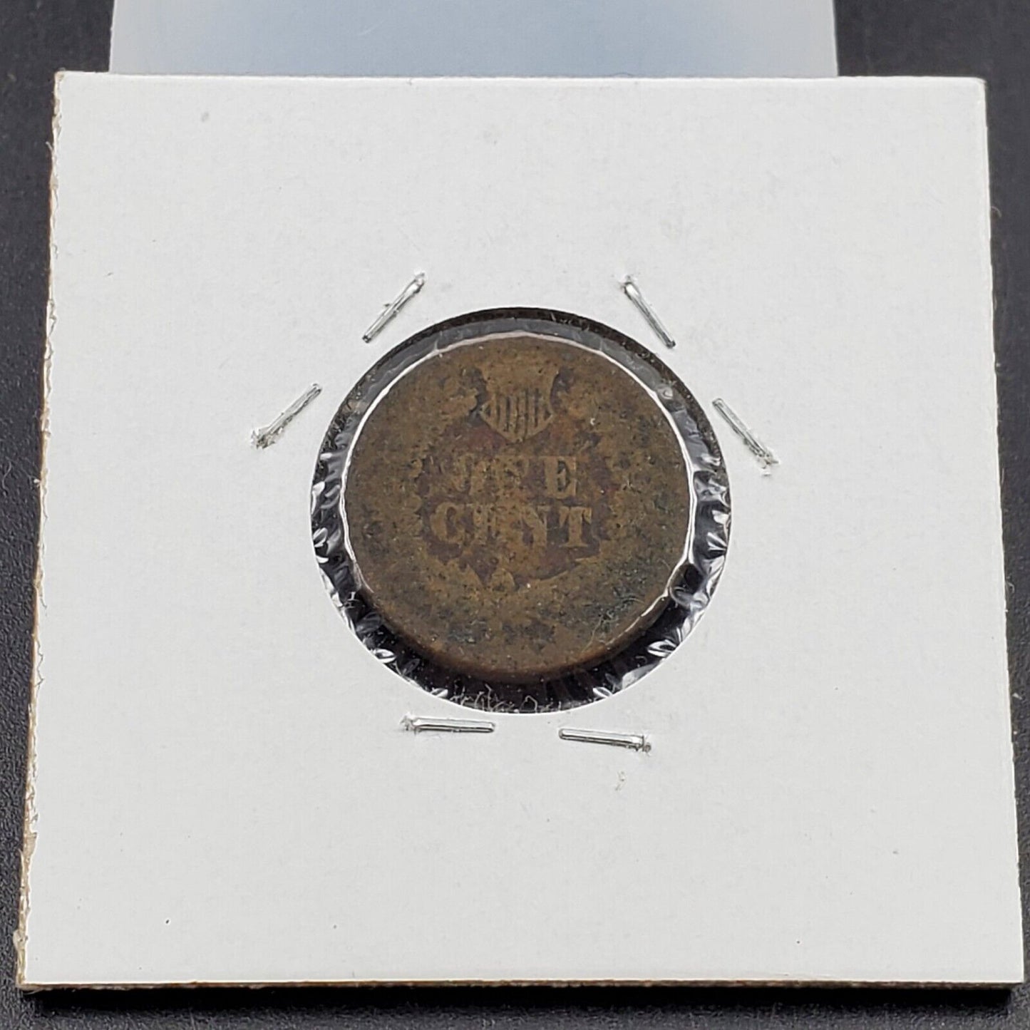 1864 Indian Head Cent Coin Copper Nickel Civil War Goog G / VG Details damage