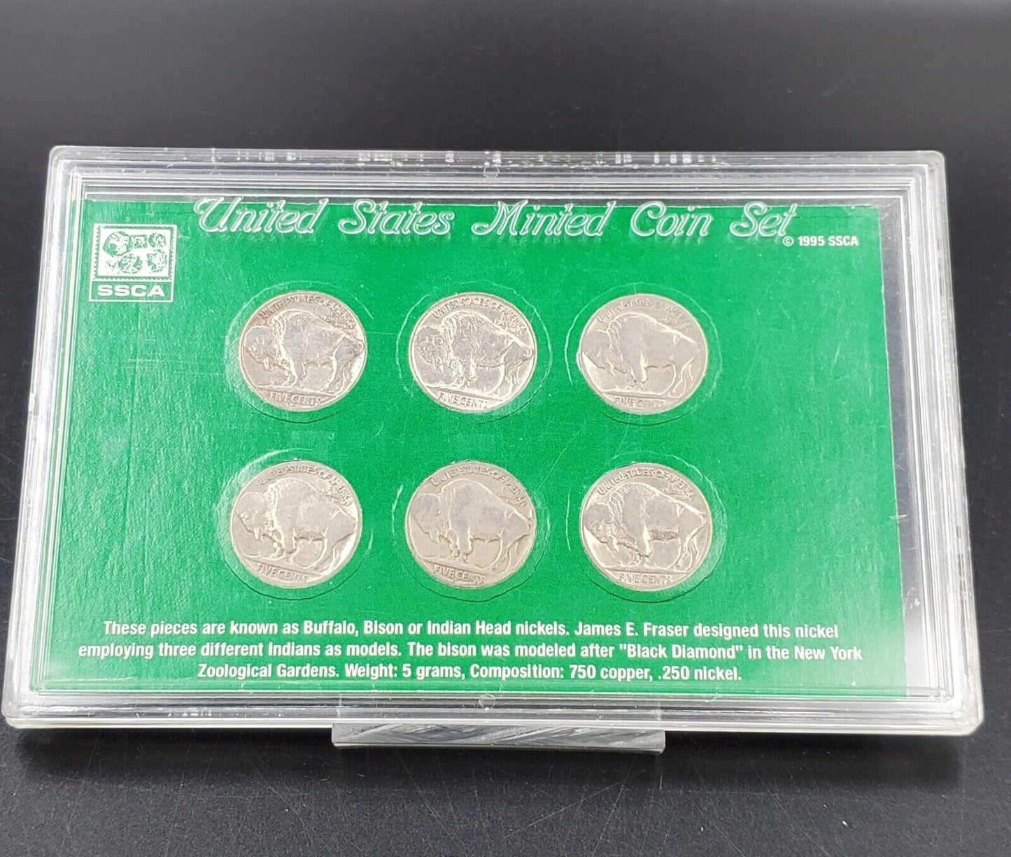 THE AMERICAN FRONTIER NICKEL SET 6 BUFFALO NICKELS Choice Circ Coins