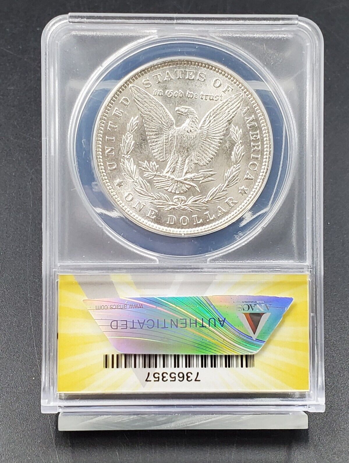 1887 P Morgan Silver Dollar Variety Coin ANACS MS64 VAM-12A DDO ALLIGATOR EYE
