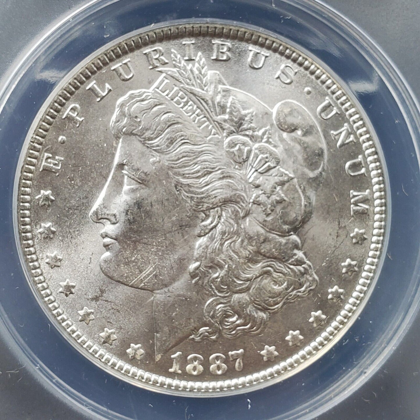 1887 P Morgan Silver Dollar Variety Coin ANACS MS63 VAM-12A DDO ALLIGATOR EYE 58