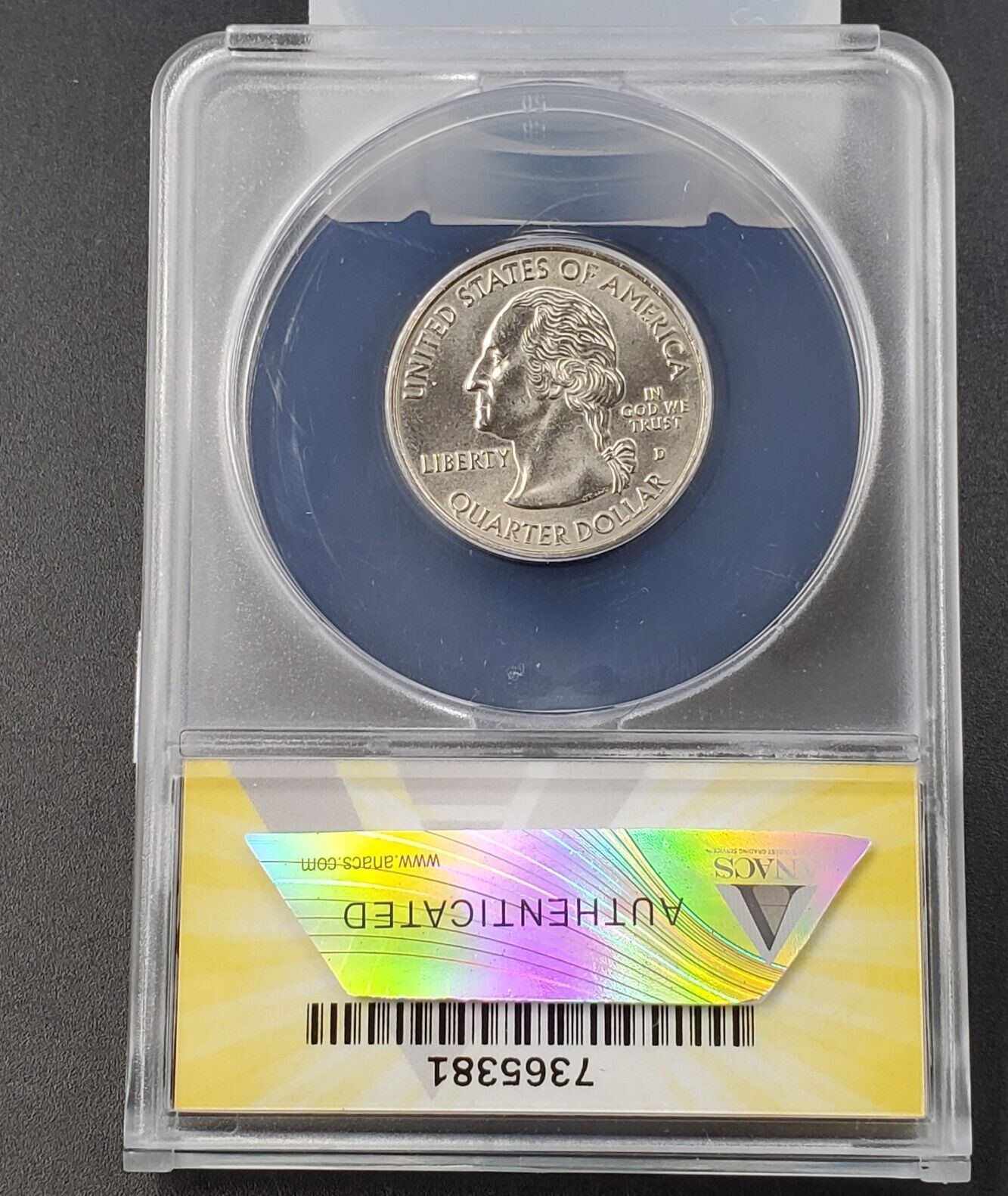 2009 D 25c Guam Territory Quarter ANACS MS66 SATIN FINISH SMS