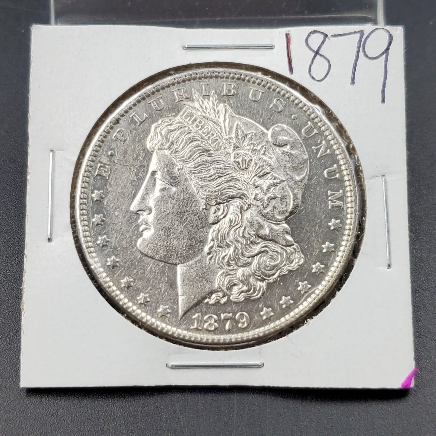 1879 P Morgan Silver Dollar Coin CH AU / UNC Details