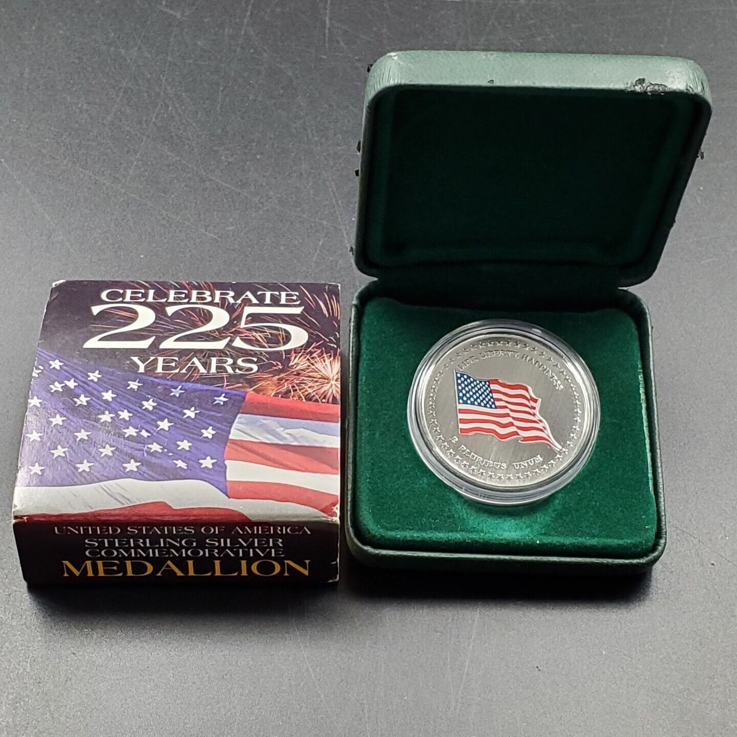 2001 United States Celebrates 225 Years Sterling Silver Medallion Canadian Mint
