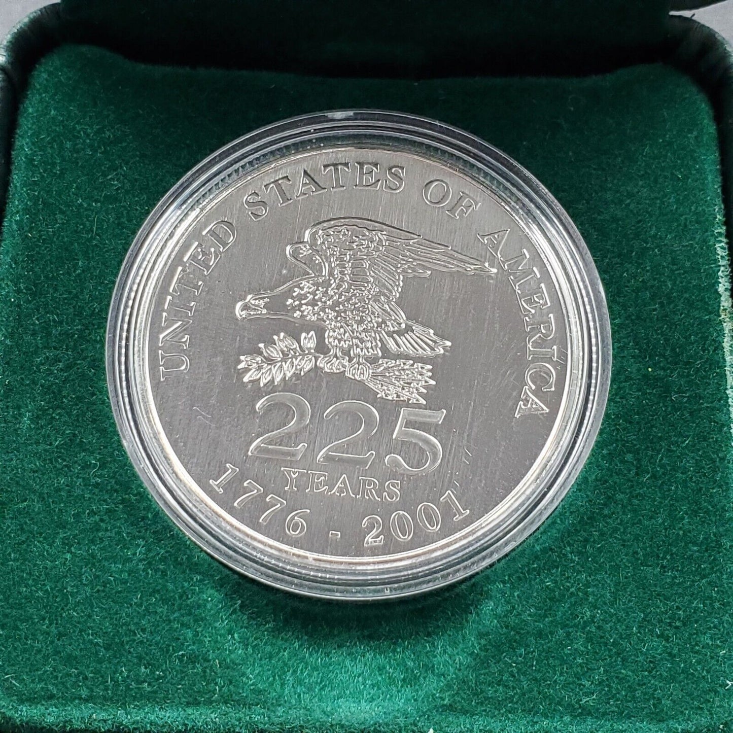 2001 United States Celebrates 225 Years Sterling Silver Medallion Canadian Mint