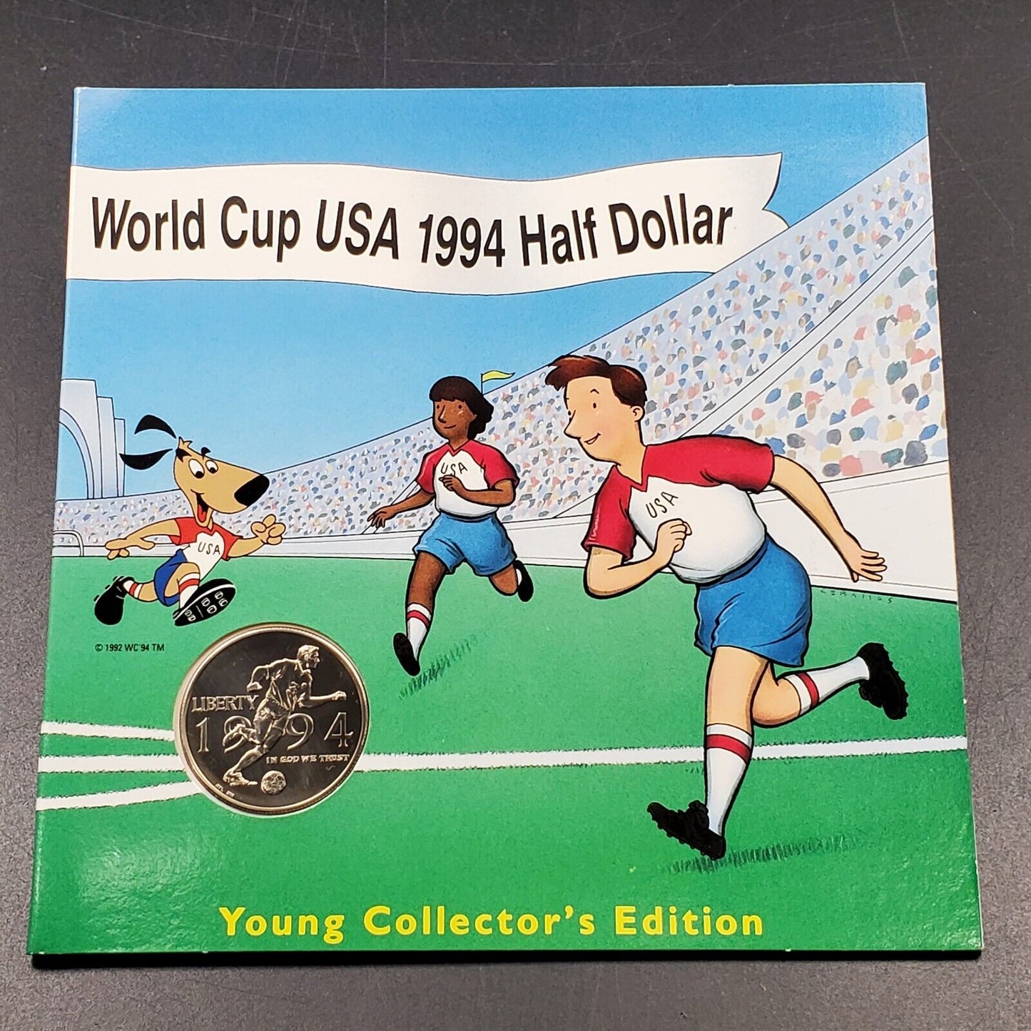 1994 D World Cup USA BU Half Dollar Coin Young Collector's Edition OGP