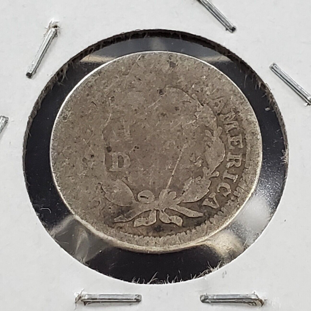 1853 Liberty Seated Half Dime Silver Coin With Arrows Circulated AG About Good