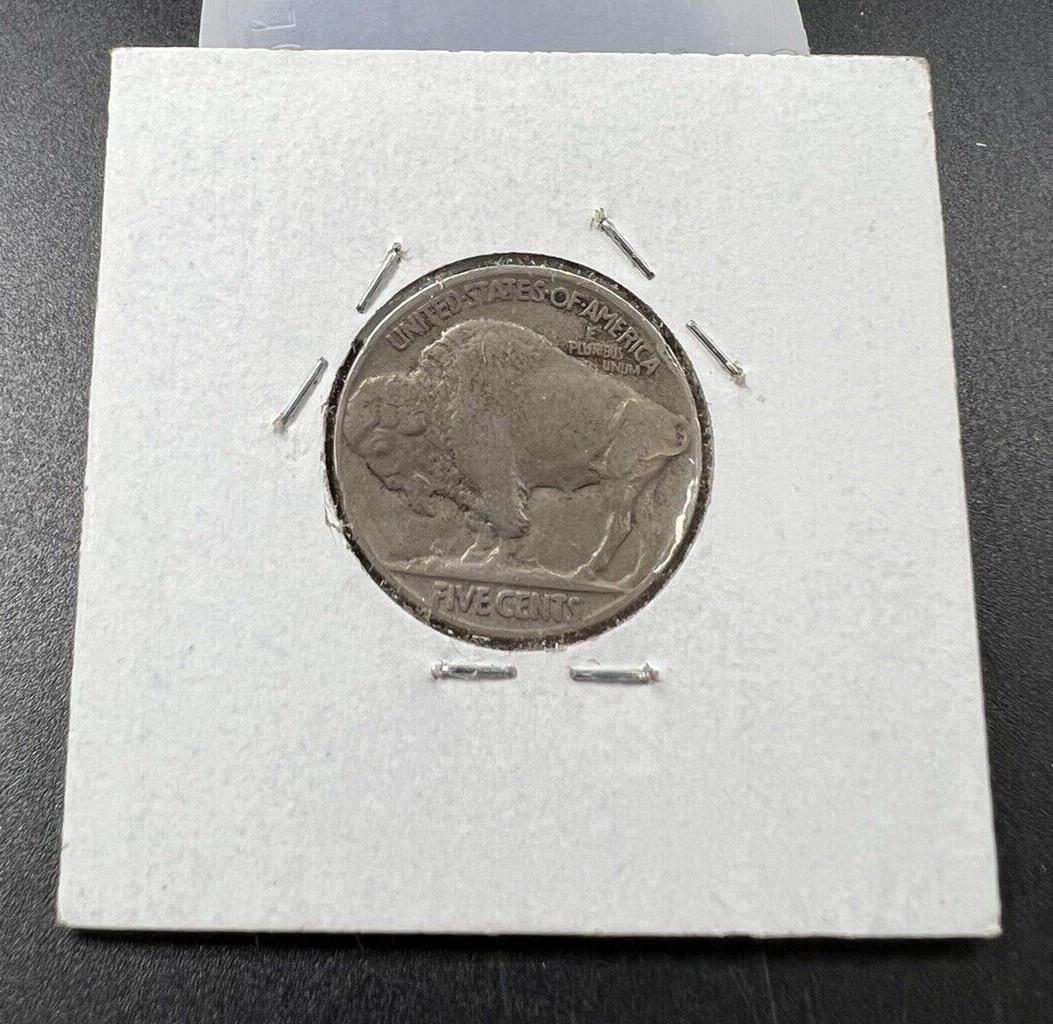 1928 5c Buffalo Indian Head Nickel Coin Choice VG Very Good / Fine