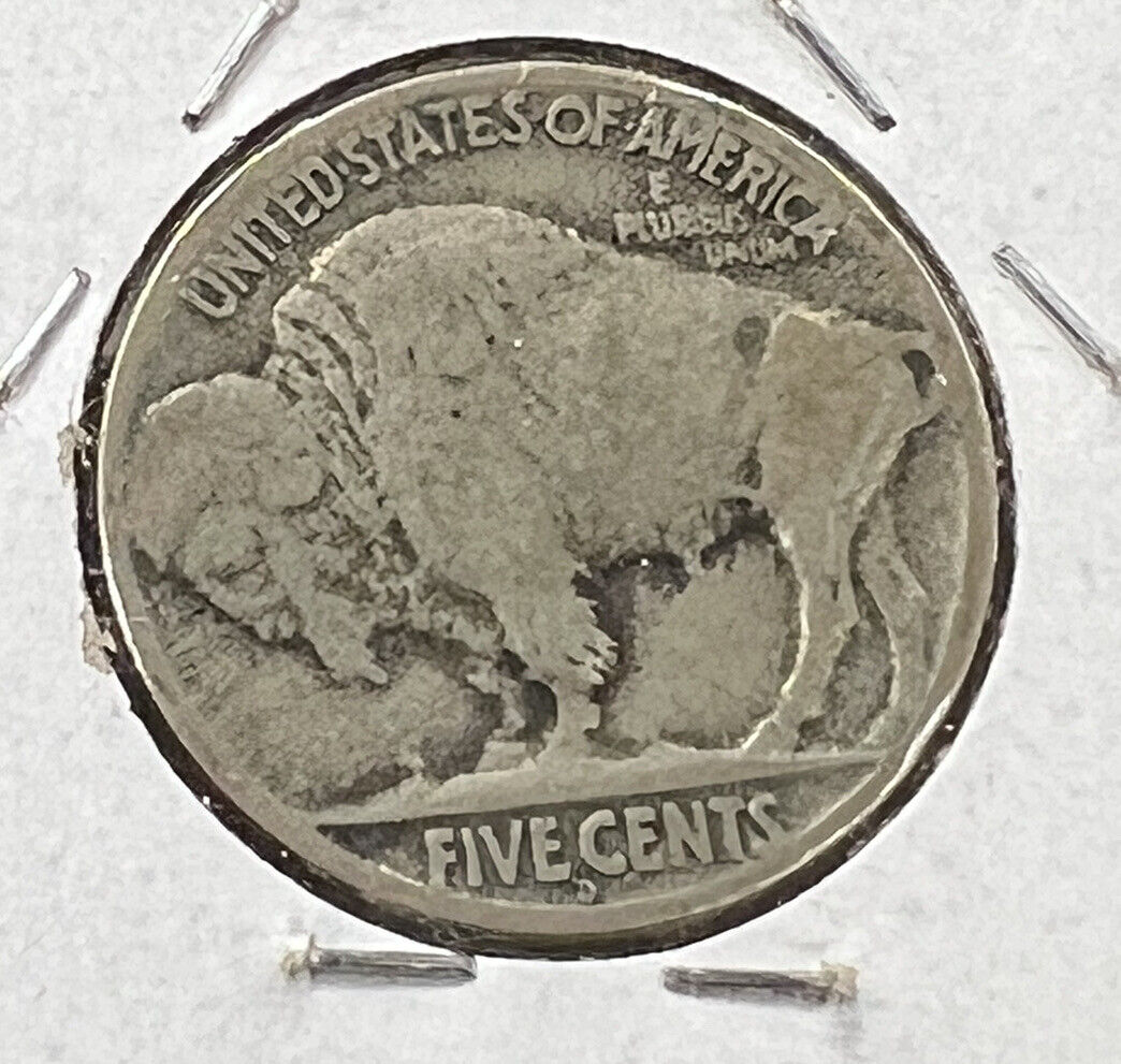 1917 D Buffalo Indian Head Nickel Coin Choice AG About good