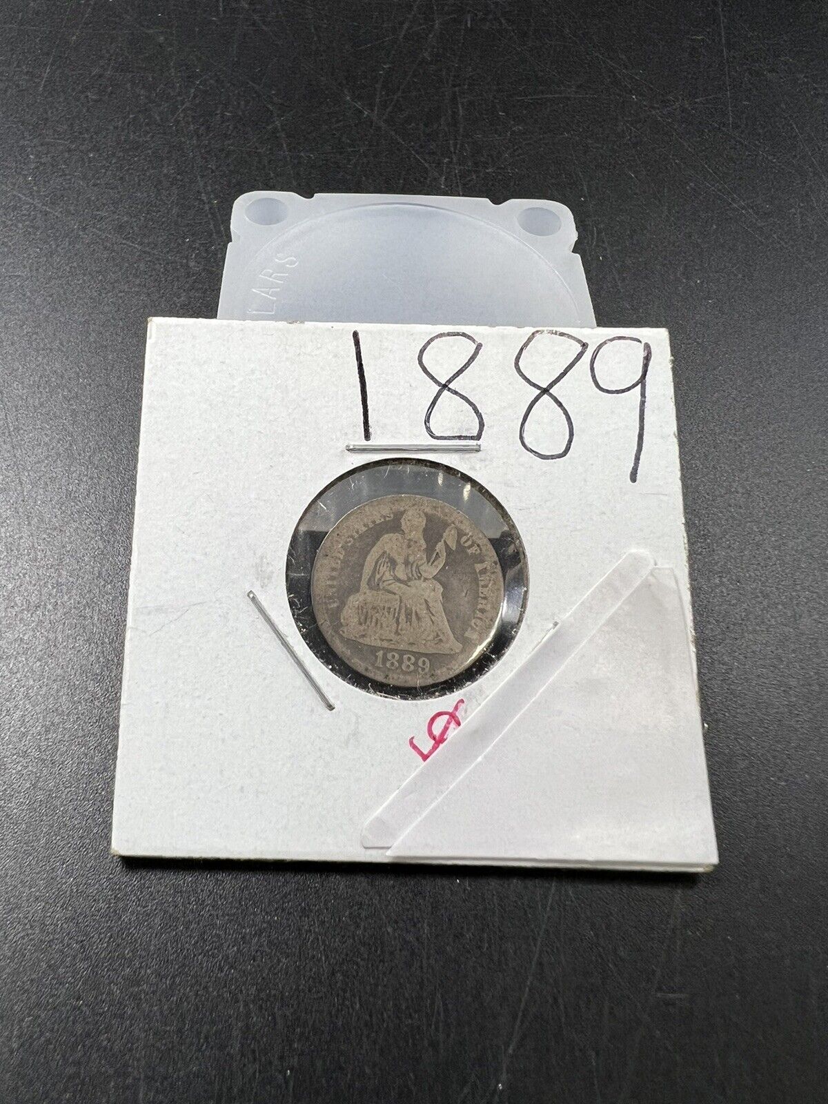 1889 Liberty Seated Silver Dime Coin Choice AG About Good 10c