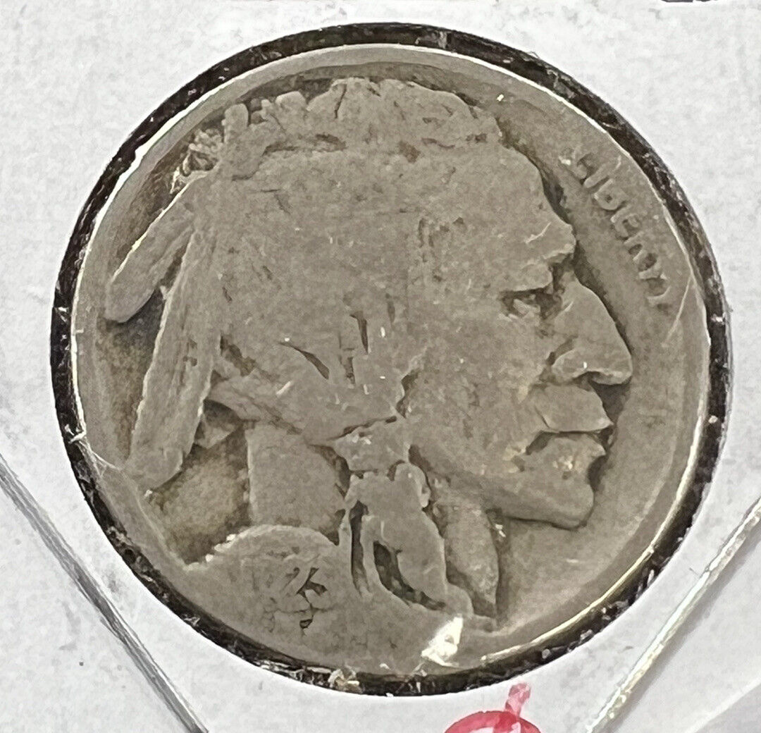 1923 S 5c Buffalo Indian Head Nickel Coin Choice AG About Good Partial Date