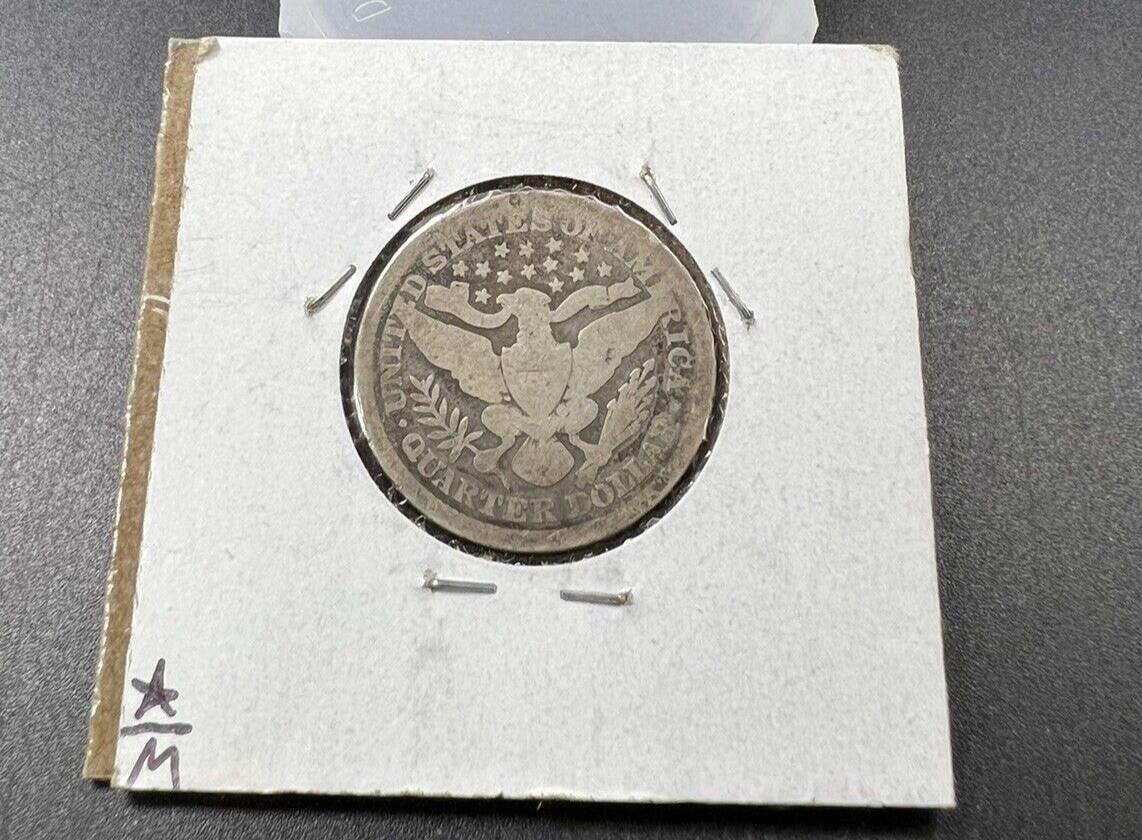 1895 P Barber Silver Eagle Quarter Coin Choice AG About Good / Good G Circ