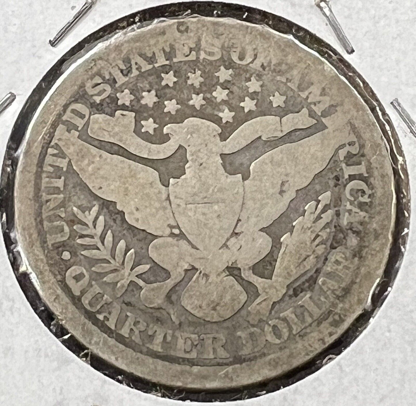 1895 P Barber Silver Eagle Quarter Coin Choice AG About Good / Good G Circ