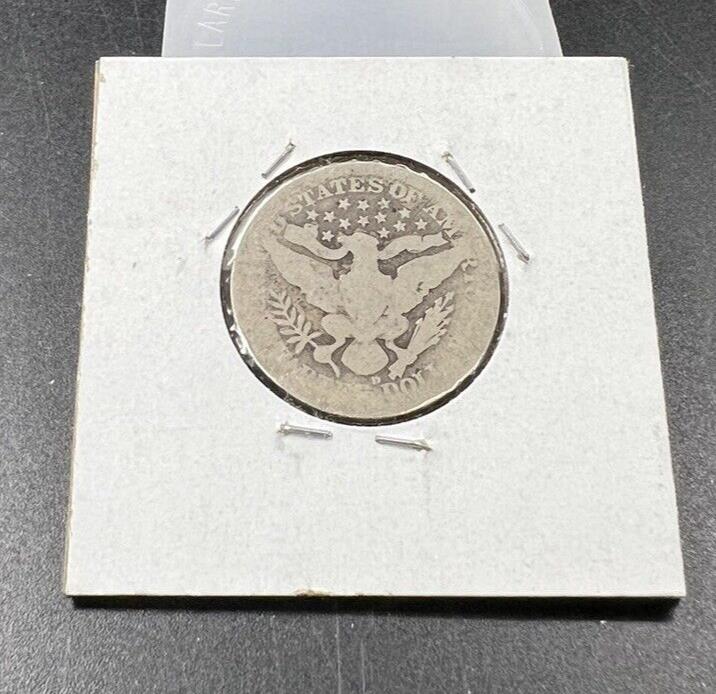 1906 D Barber Silver Quarter Coin AG About Good