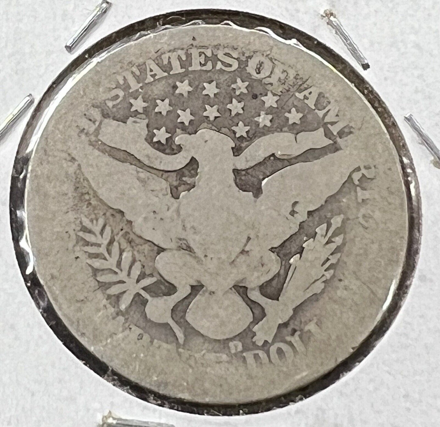 1906 D Barber Silver Quarter Coin AG About Good