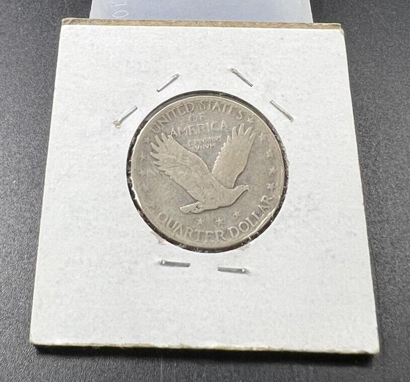 1928 D Standing Liberty Silver Quarter Coin Choice G Good / VG Very good